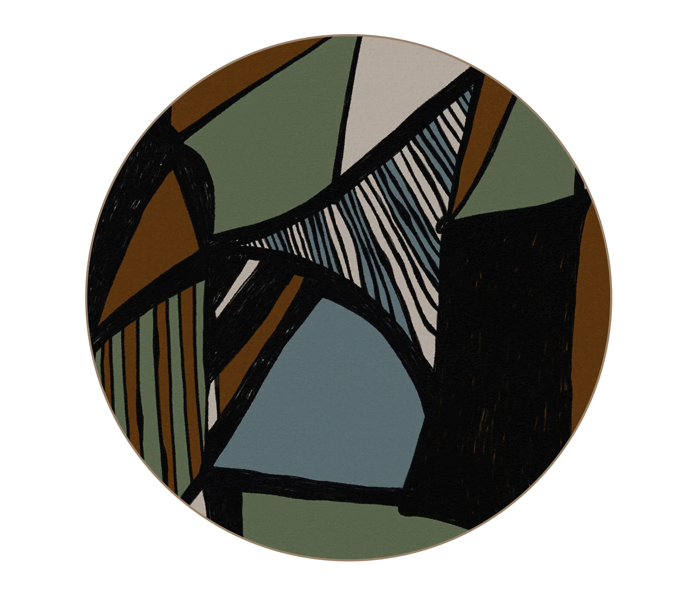 YO2 - Rhythm and Lines (Rugs) | RL3.01.1 | Ø 350 cm