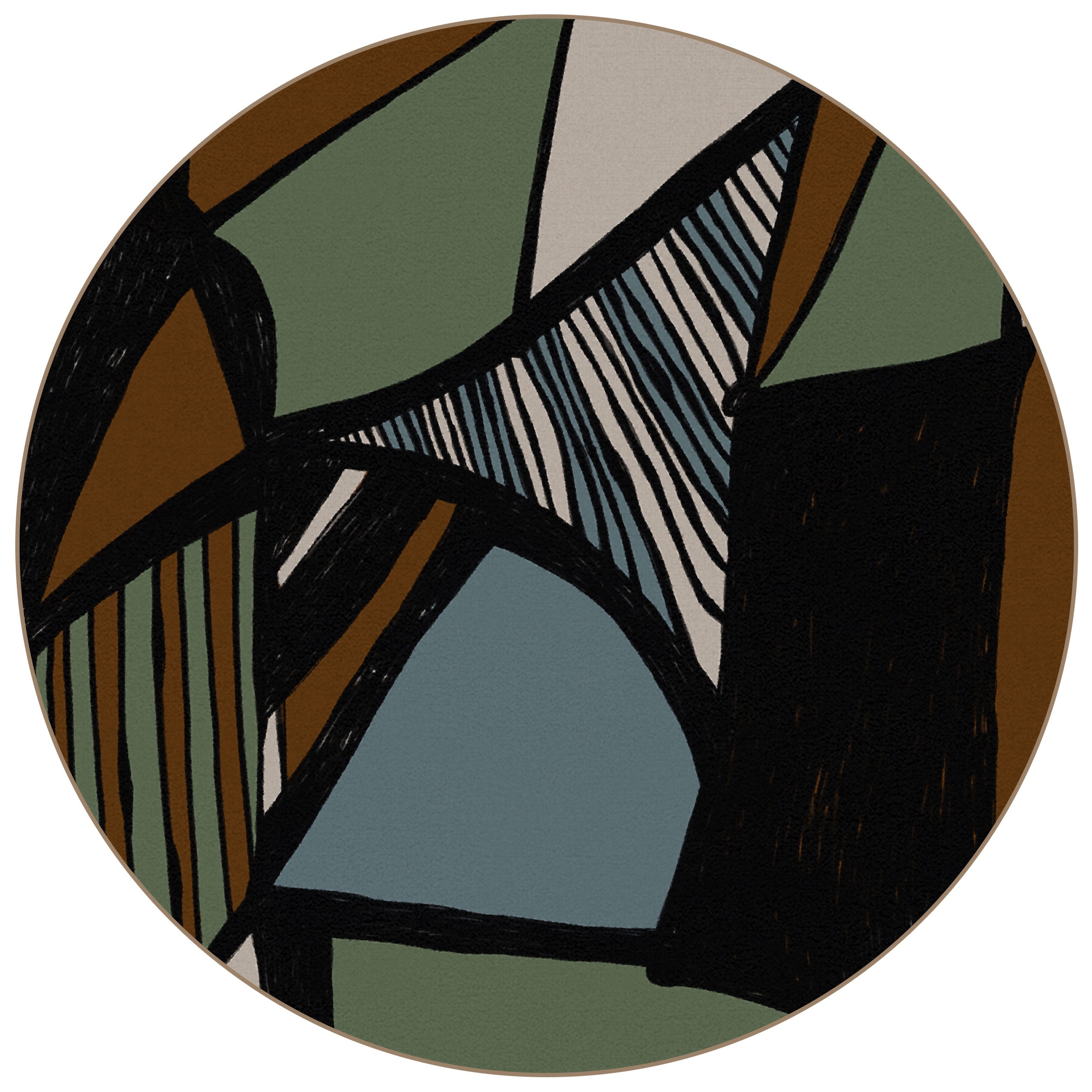 Mostrar el producto Rhythm and Lines (Rugs) | RL3.01.1 | Ø 350 cm del fabricante YO2