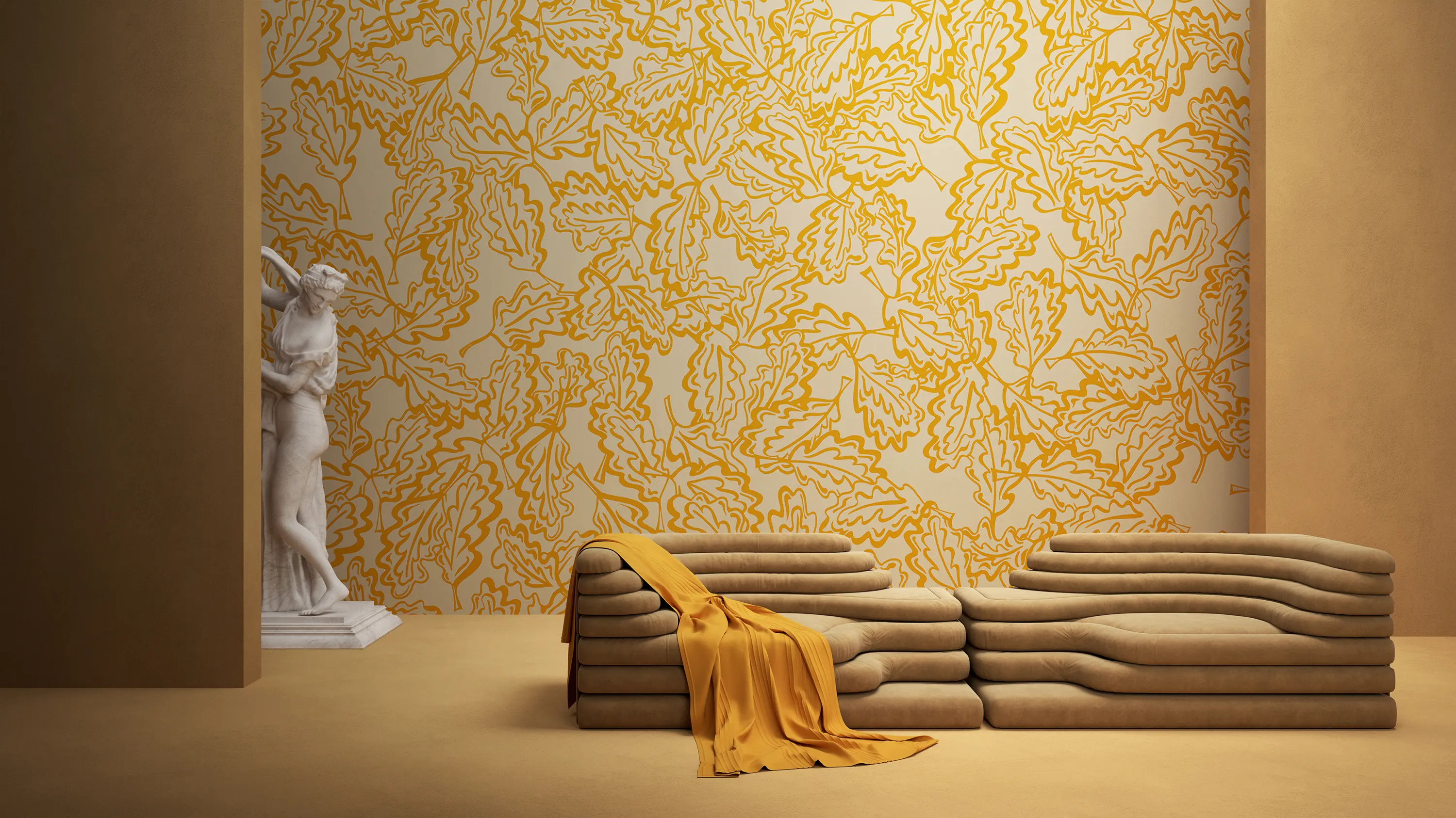 YO2 - The Oak Leaves (Wallpaper) | OK1.01.2 GL / FF