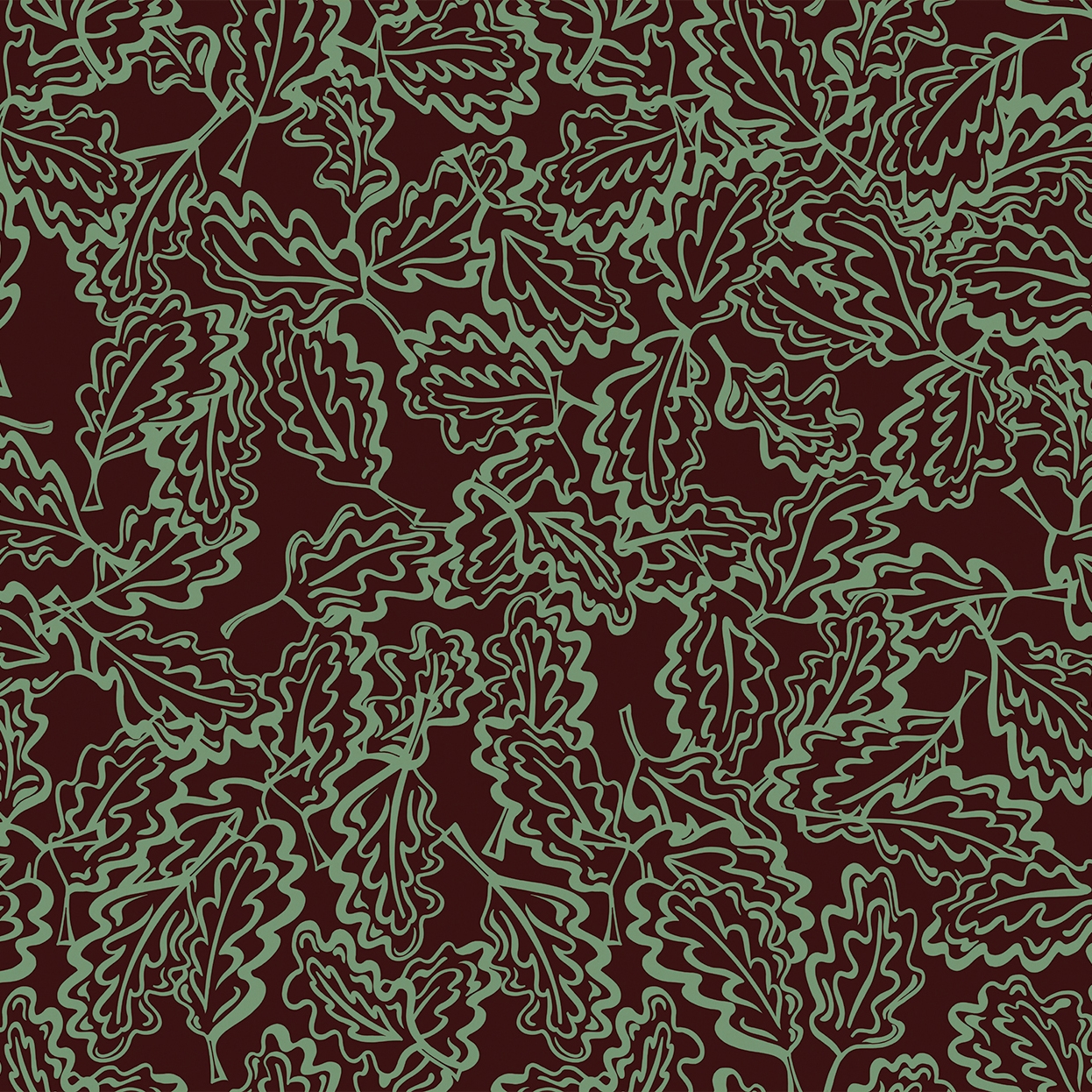 The Oak Leaves (Wallpaper) | OK1.01.3 GL / FF