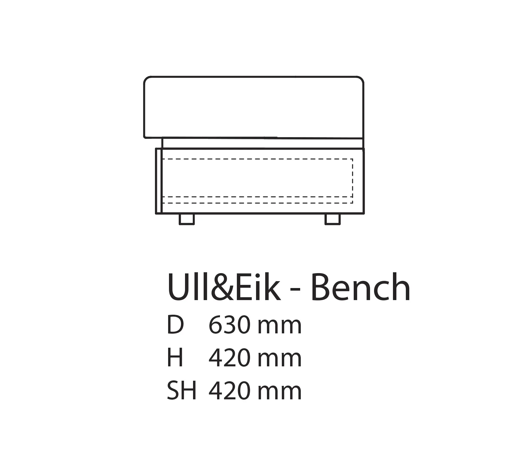 Thorsønn - Ull & Eik Bench
