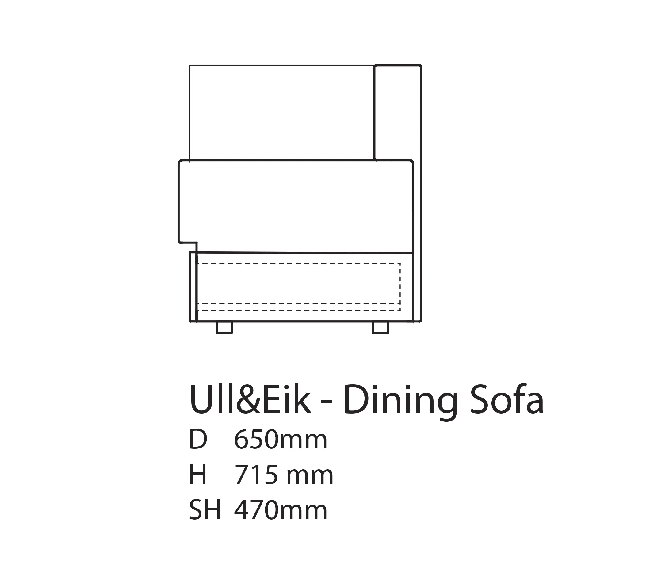 Thorsønn - Ull & Eik Dinning Bench