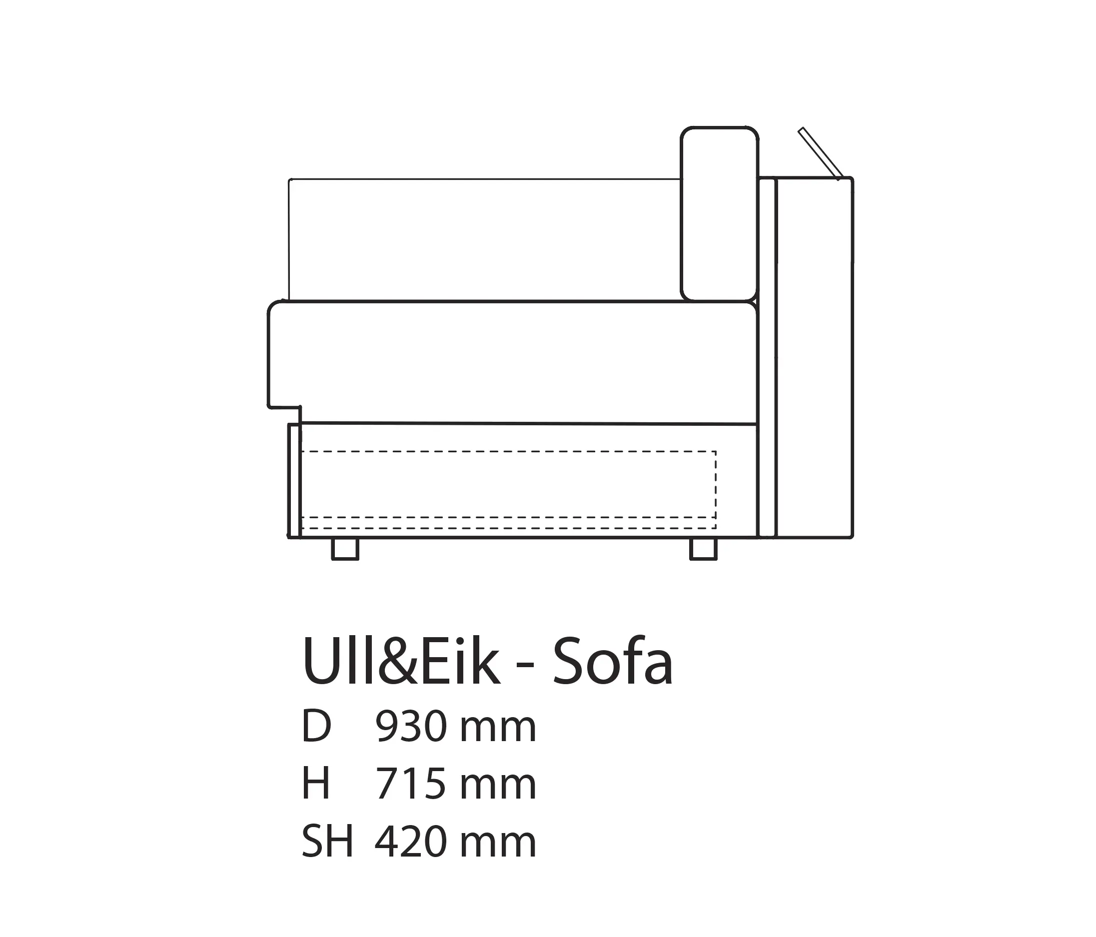 Thorsønn - Ull & Eik Sofa