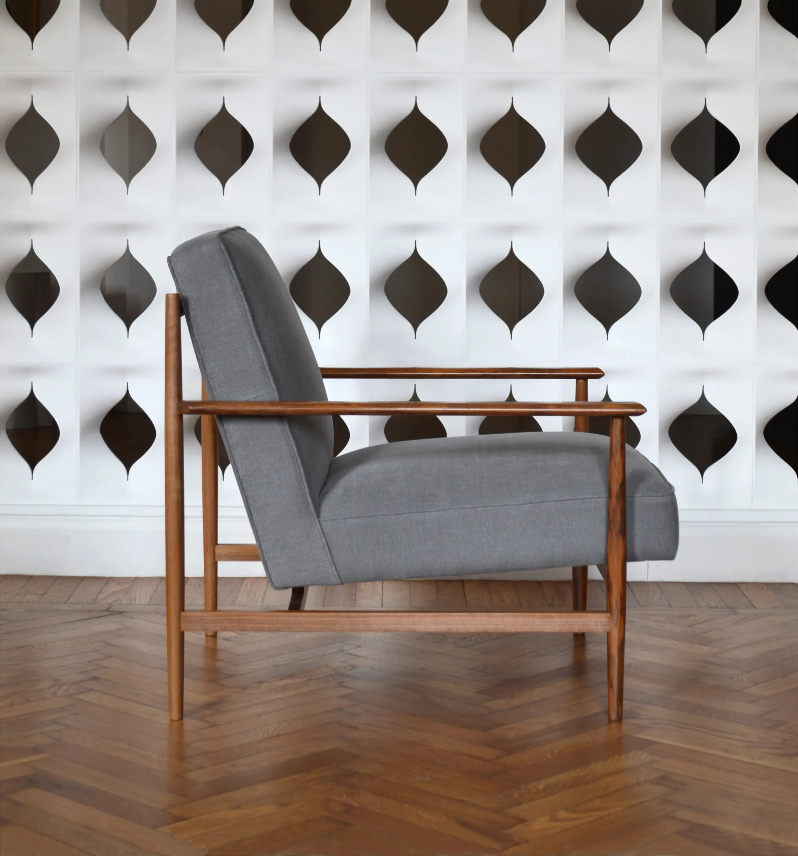 mg12 - Gaia mixed linen and cotton armchair
