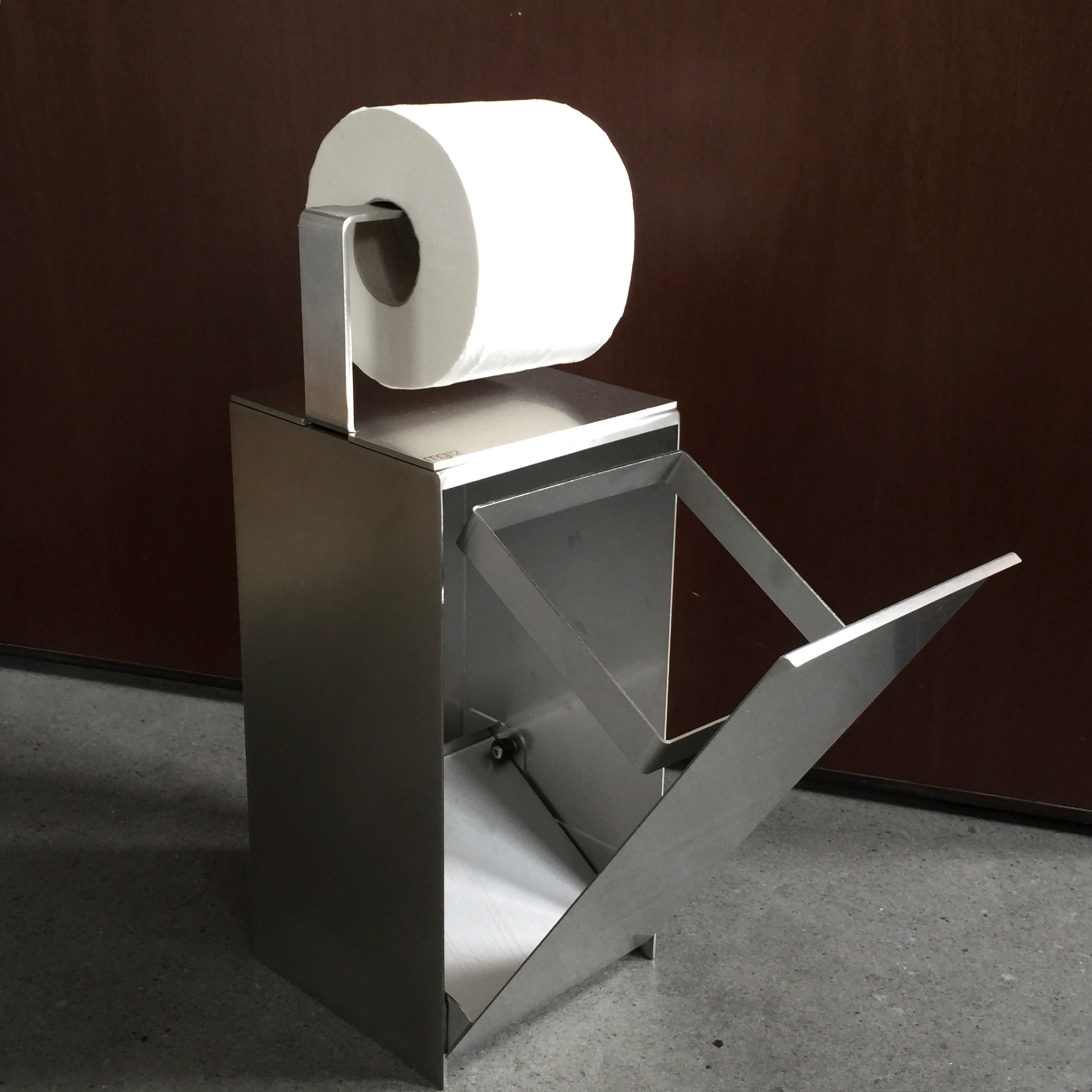 Display product Franz rubbish bin + roll holder from manufacturer mg12
