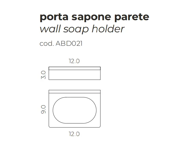 mg12 - Wall-mounted soap holder