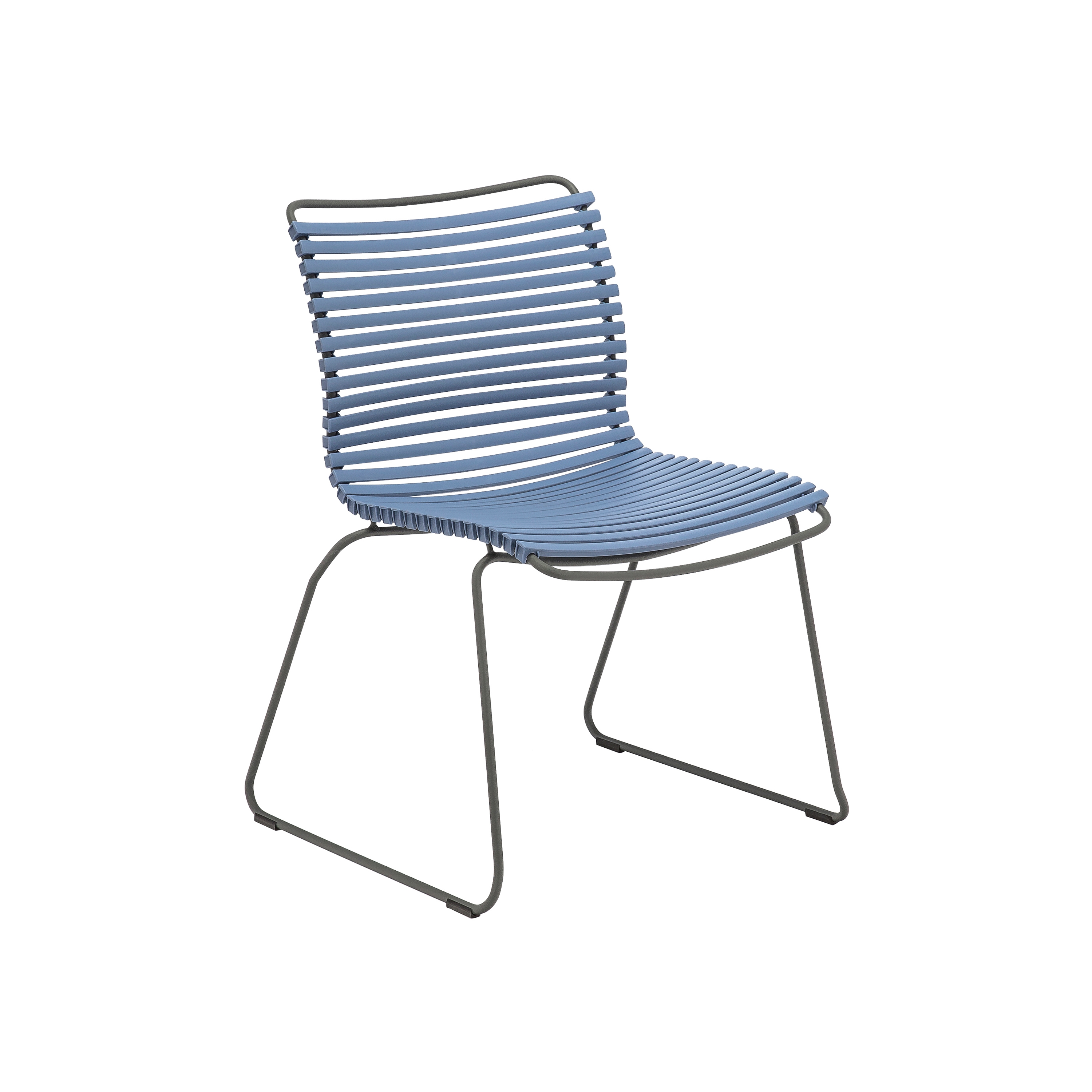 CLICK | Dining Chair Pigeon Blue No Armrest