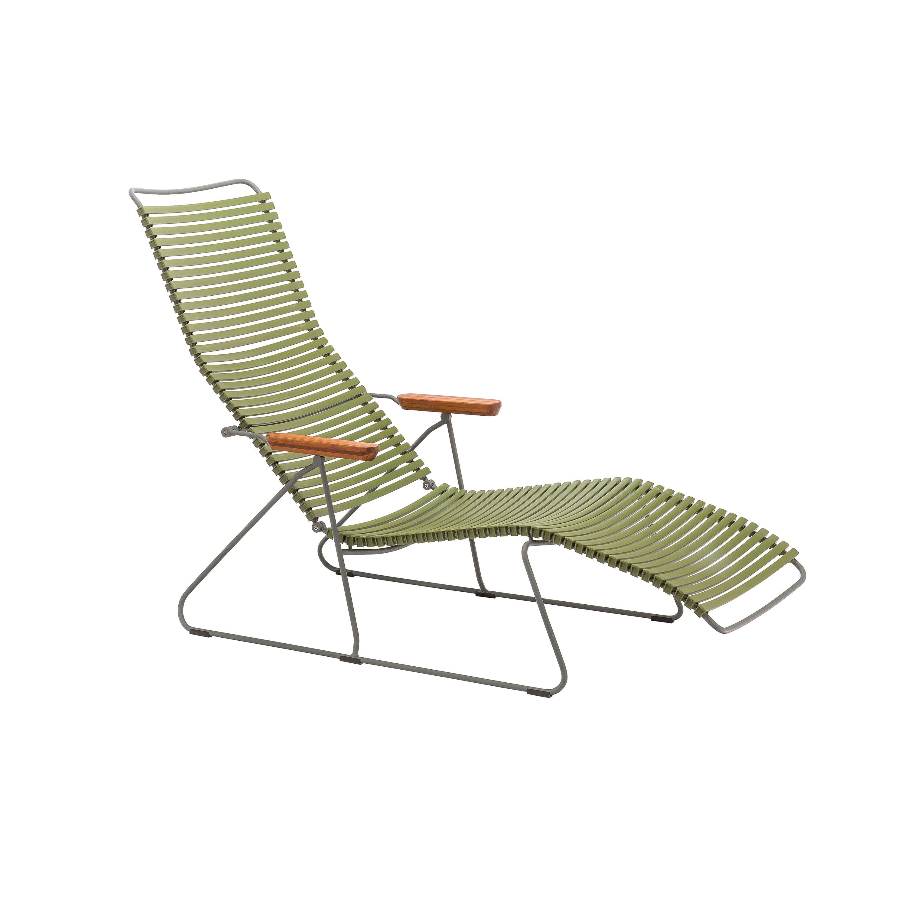 CLICK | Sunlounger Olive Green