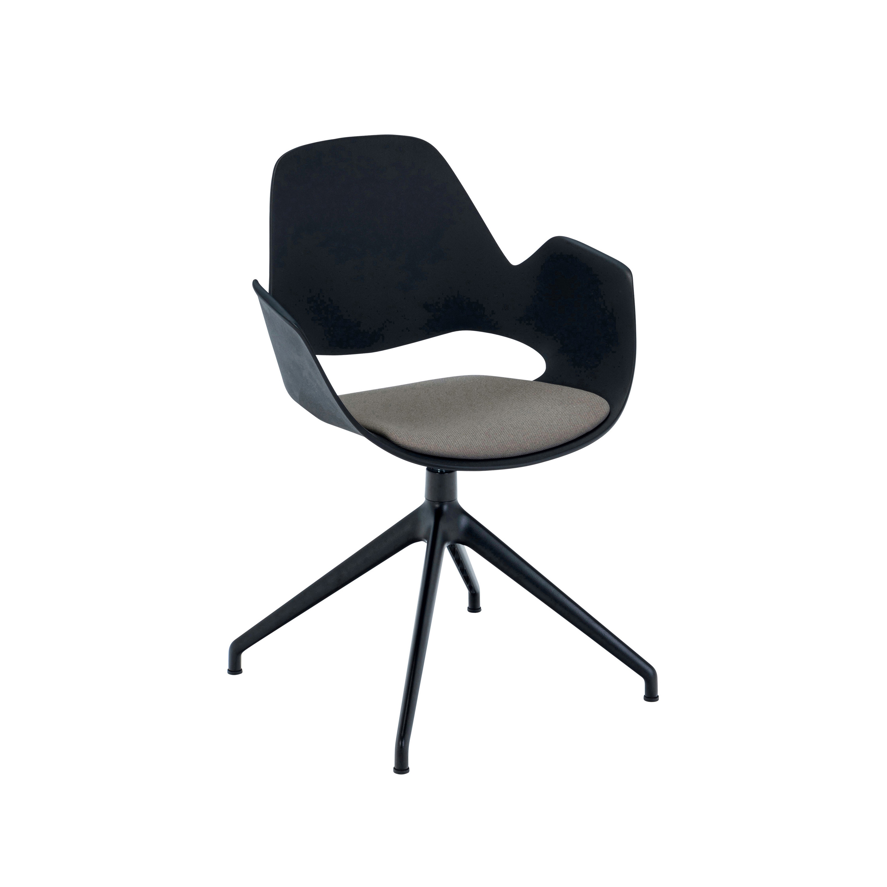 FALK | Dining Armchair - Four star swivel base Beige seat