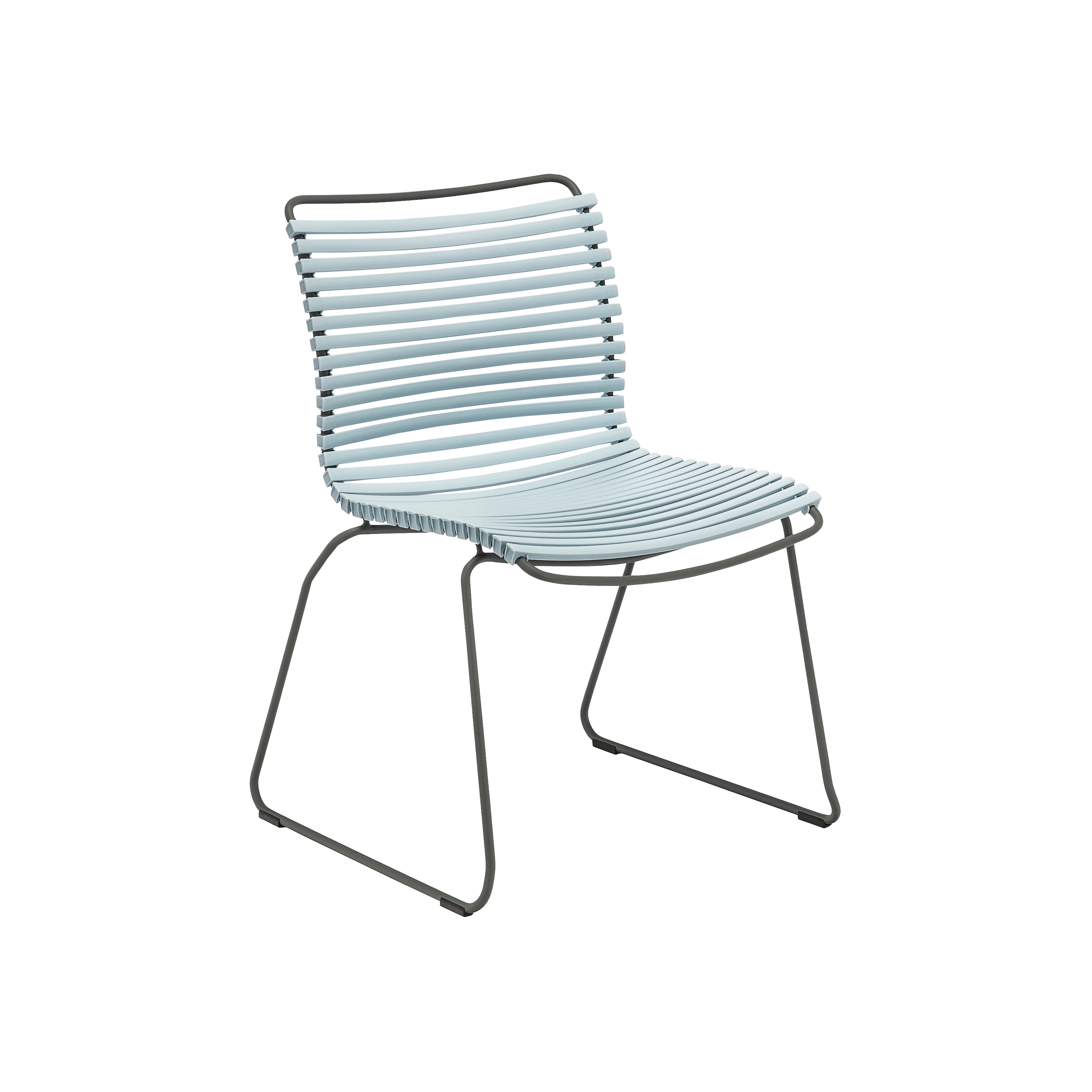 CLICK | Dining Chair Dusty Light Blue No Armrest