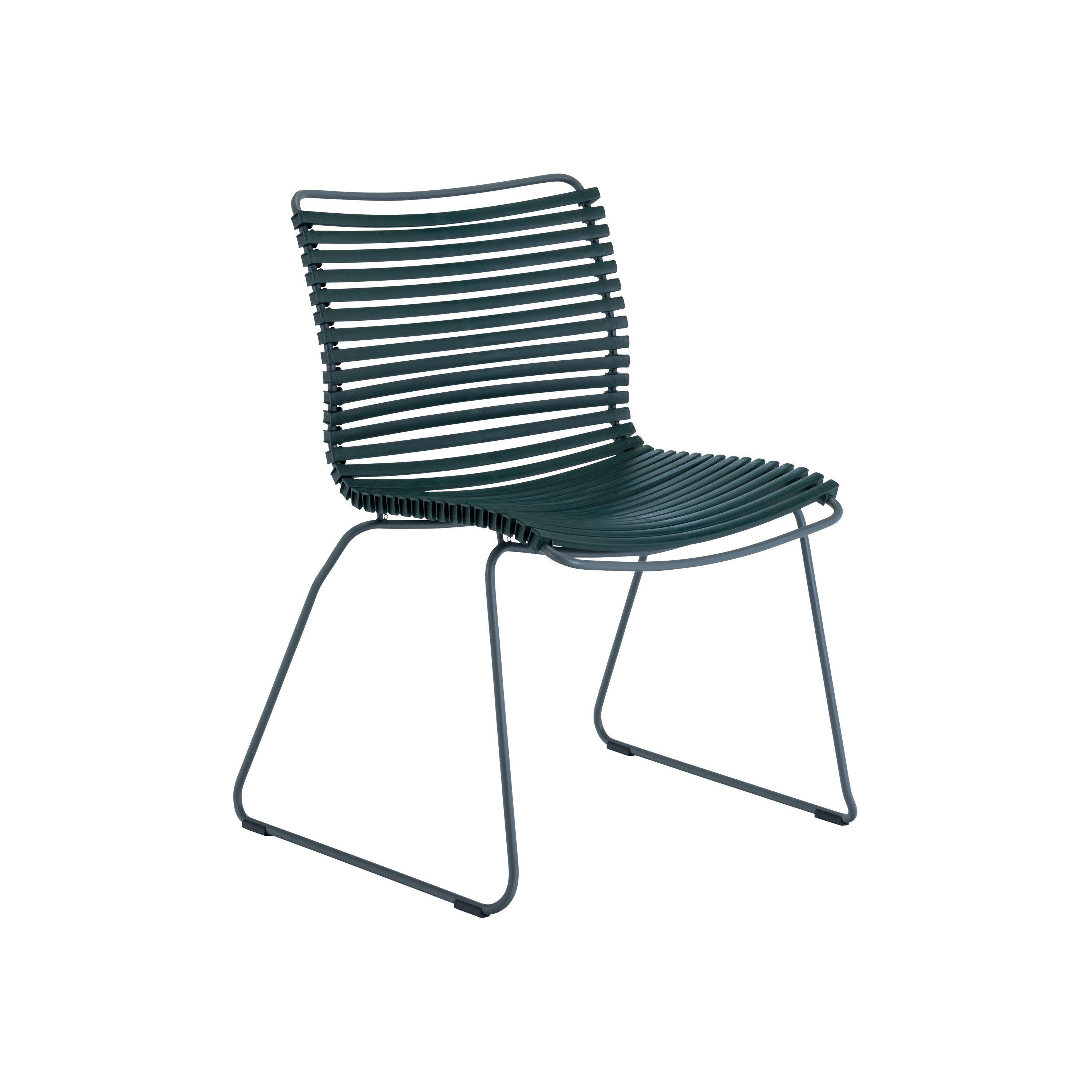 CLICK | Dining Chair Pine Green No Armrest