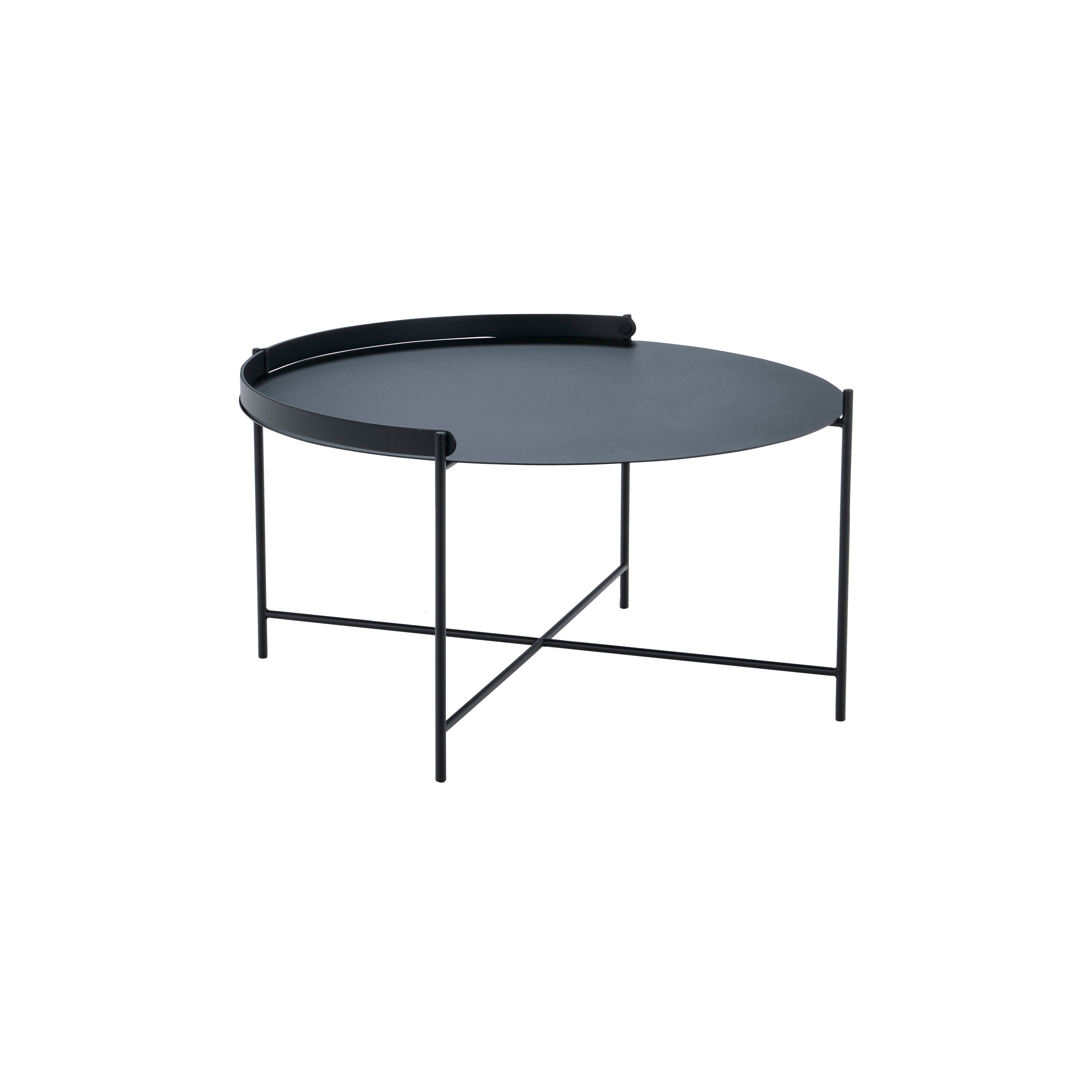 EDGE | Tray Table Ø76 Black