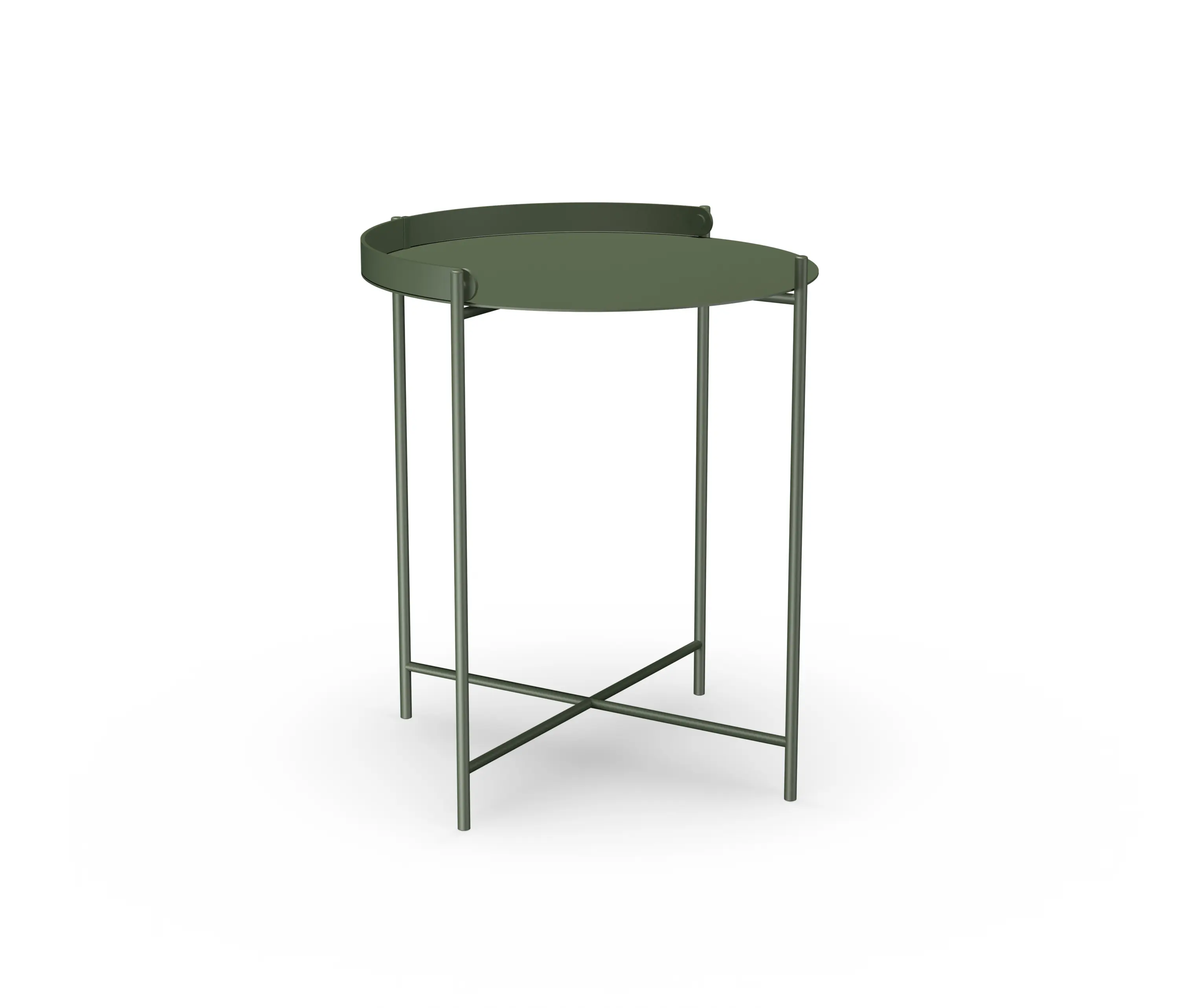 HOUE - EDGE | Tray Table Ø46,5 Olive Green