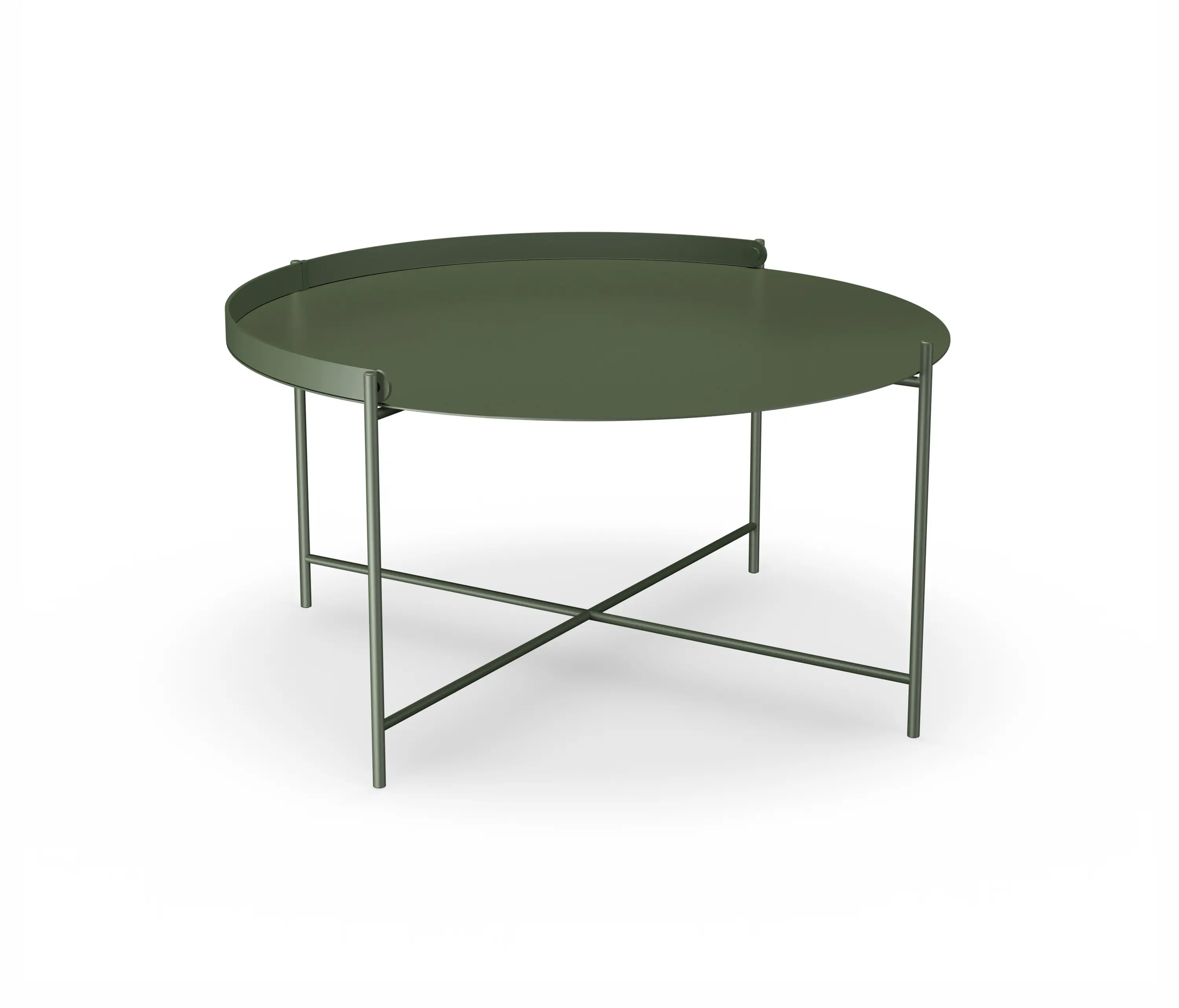 HOUE - EDGE | Tray Table Ø76 Olive Green