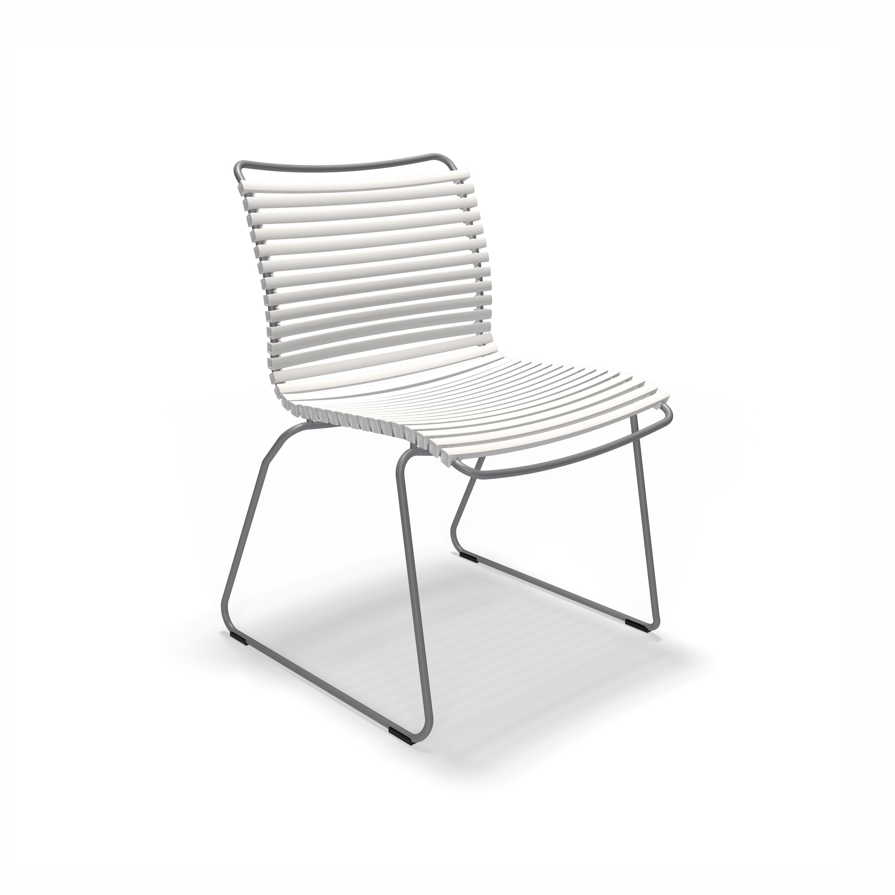 CLICK | Dining Chair without armrest Muted White