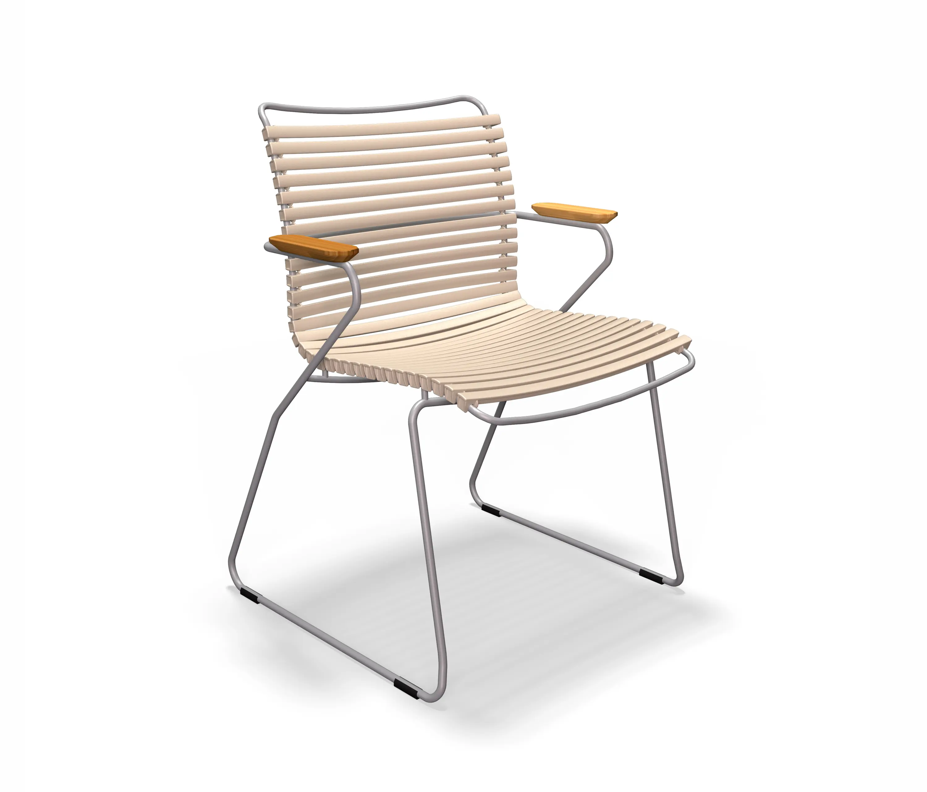 HOUE - CLICK | Dining Chair Beige with Bamboo armrests