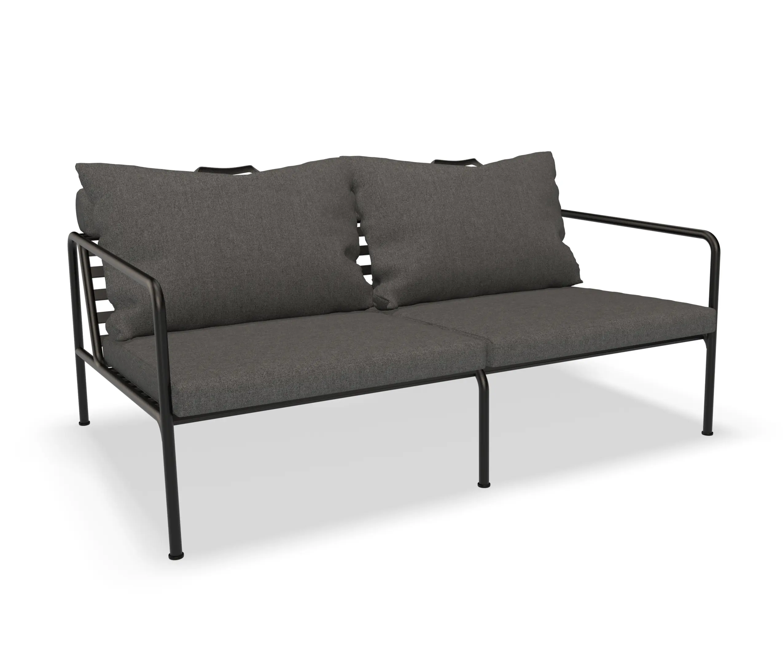 HOUE - AVON | 2 Seater Sofa Dark Grey Basic