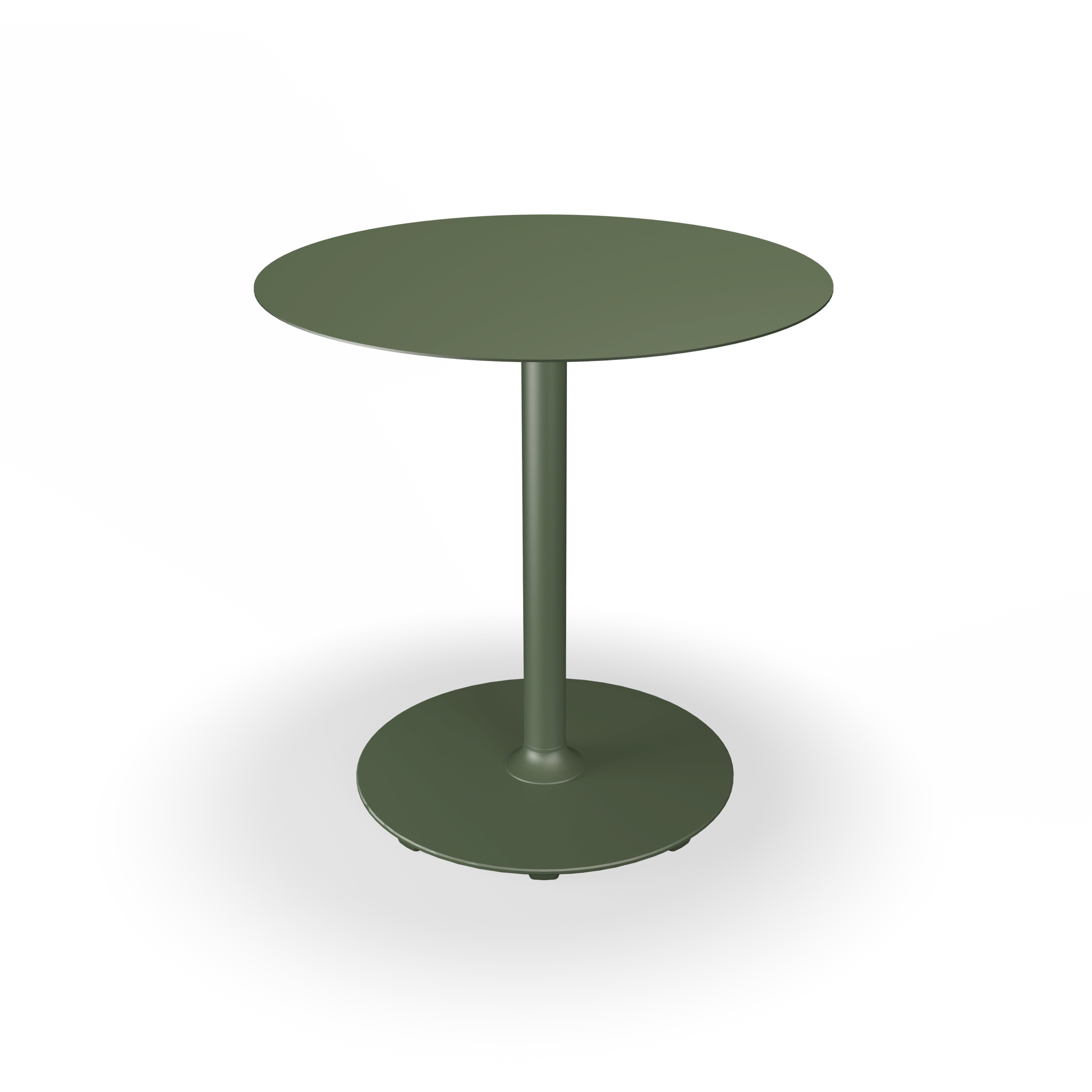 PICO | Café Table with round base Ø74 cm Olive Green
