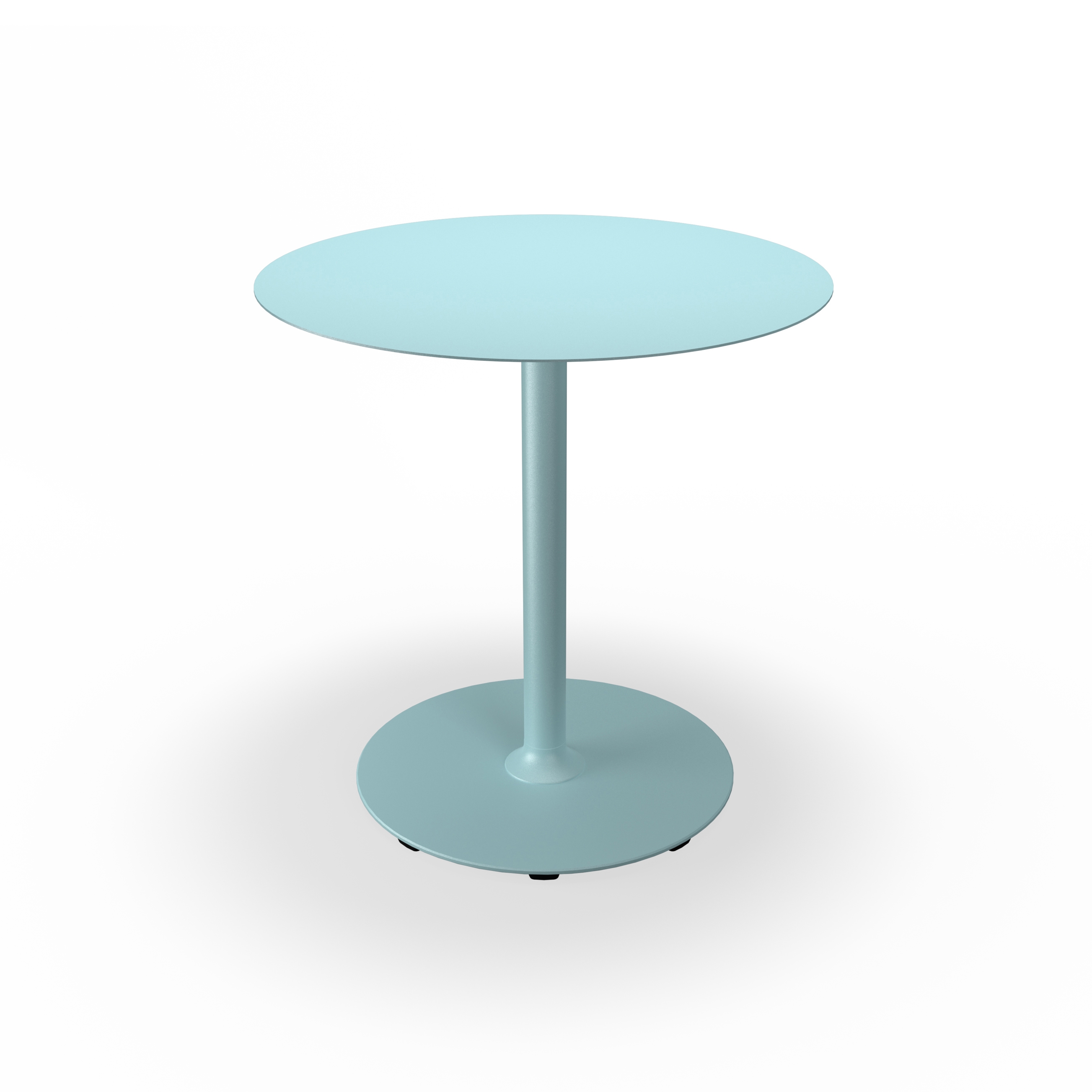 PICO | Café Table with round base Ø74 cm Ice Blue