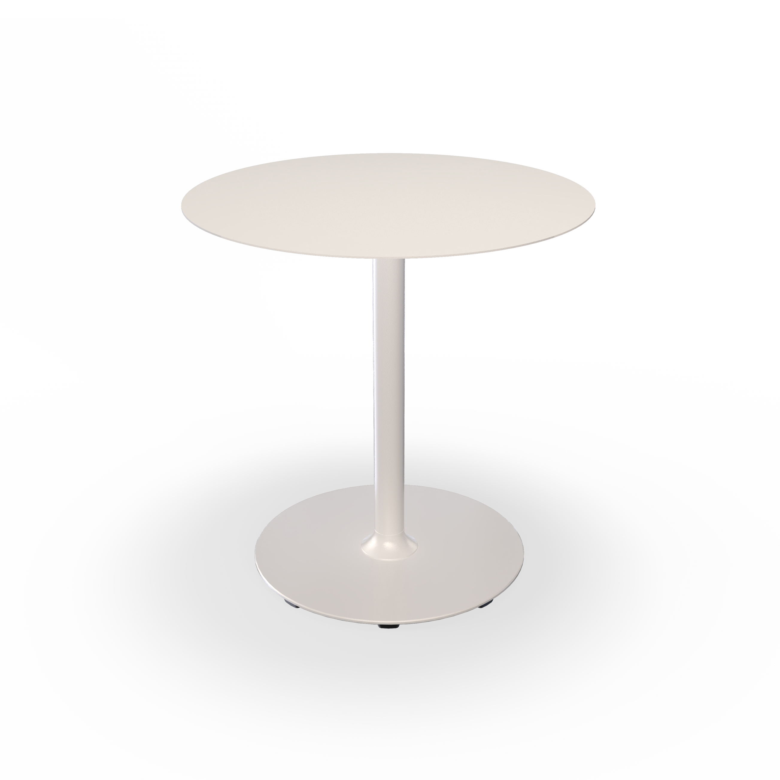 PICO | Café Table with round base Ø74 cm Muted White