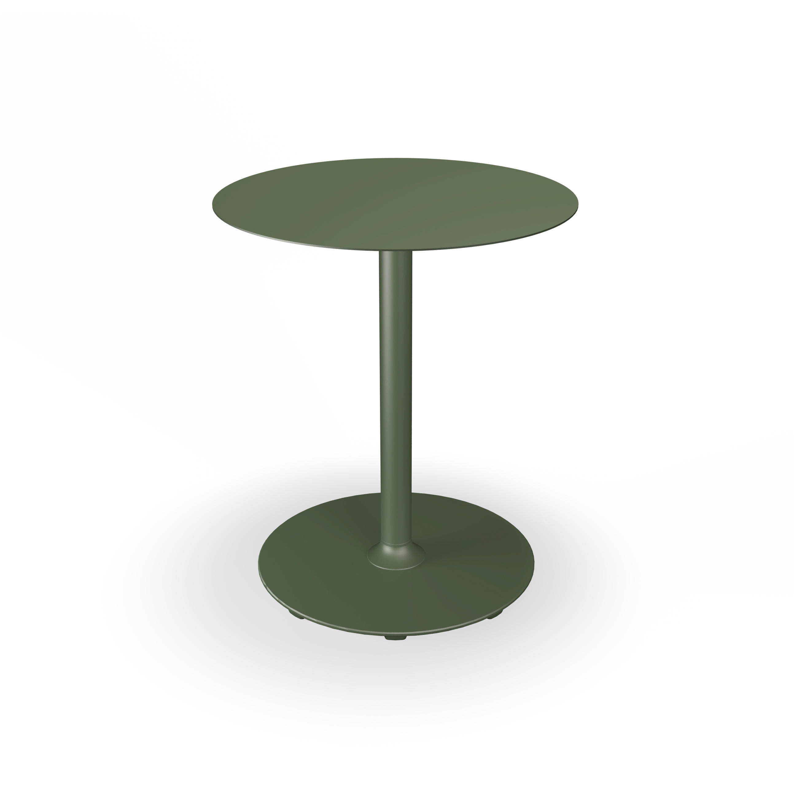 PICO | Café Table with round base Ø64 cm Olive Green