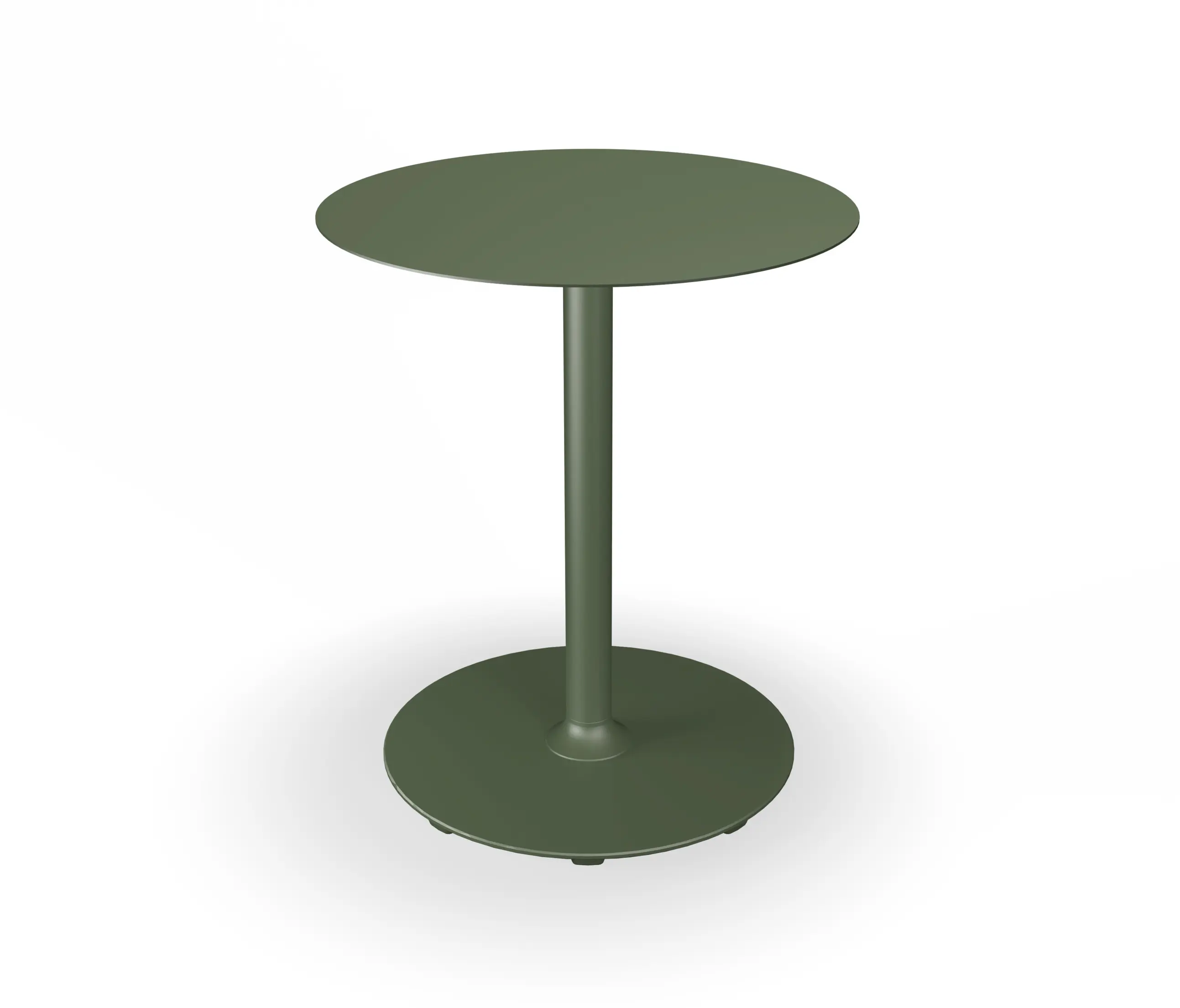 HOUE - PICO | Café Table with round base Ø64 cm Olive Green
