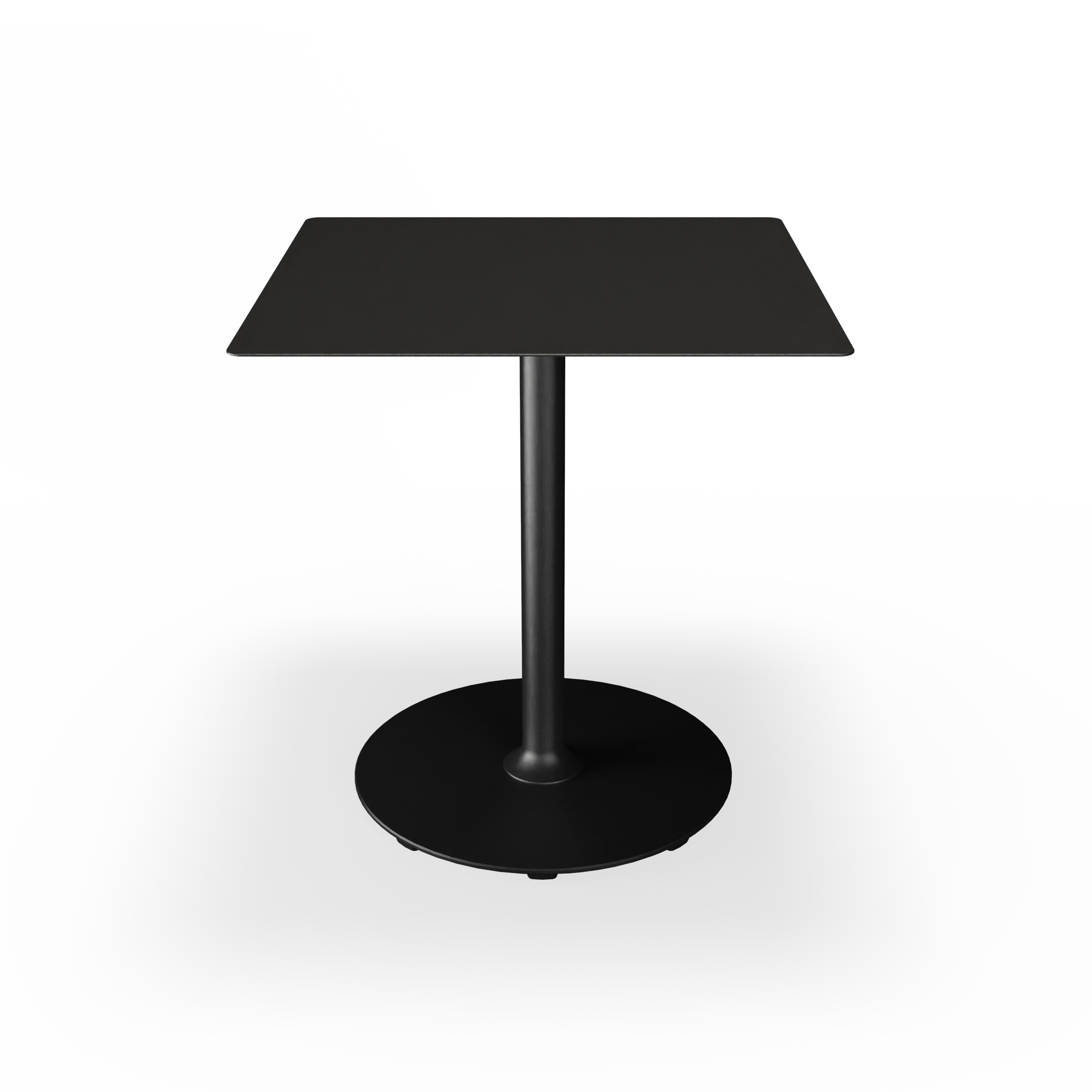 PICO | Café Table with round base 70x70 cm Black