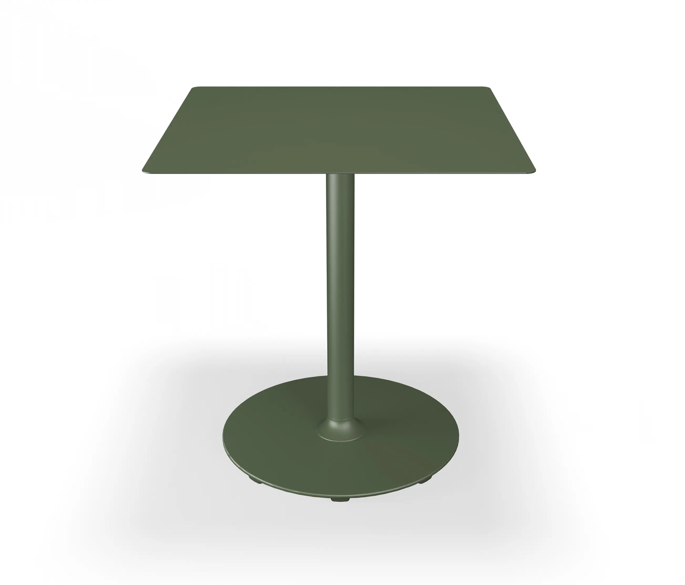 HOUE - PICO | Café Table with round base 70x70 cm Olive Green