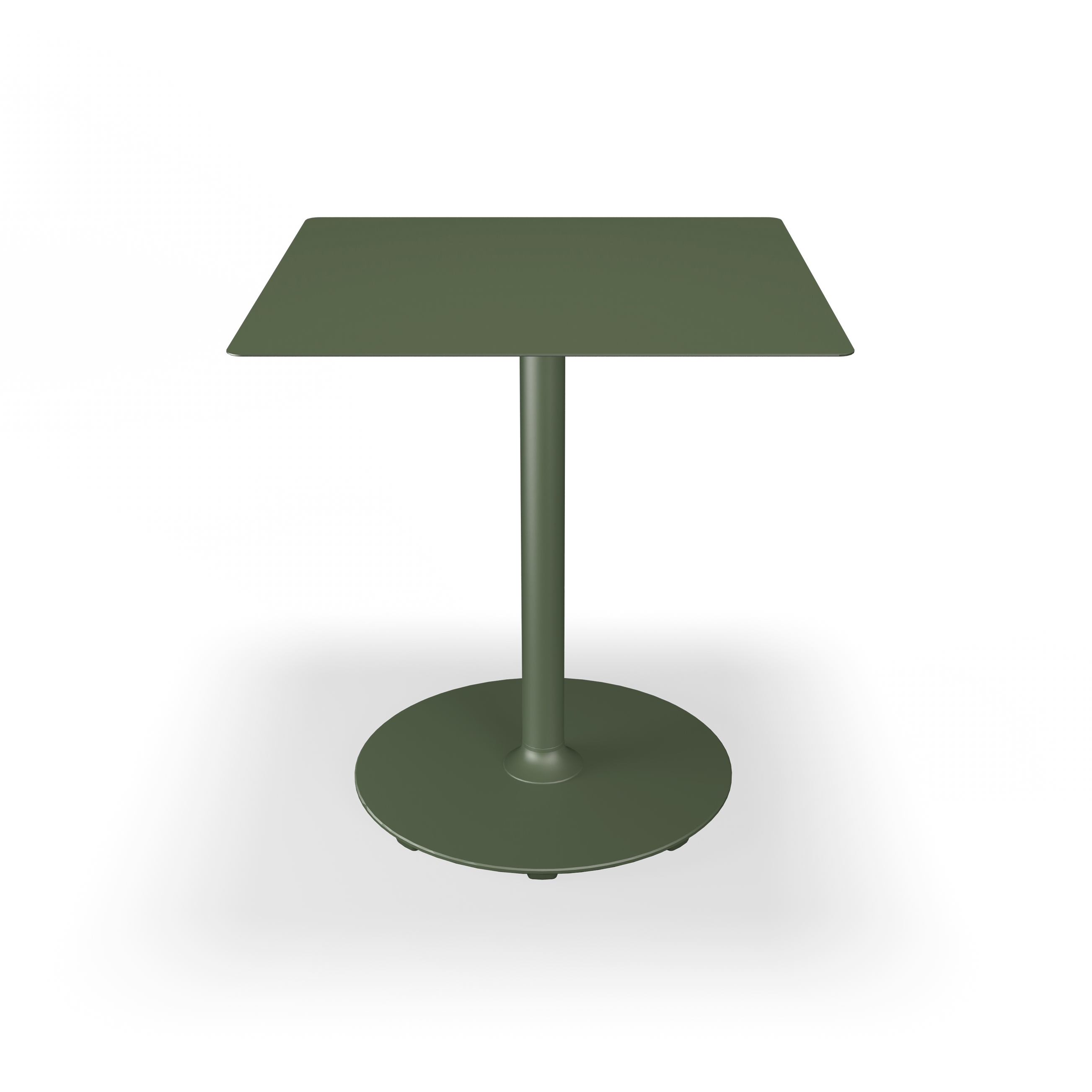 PICO | Café Table with round base 70x70 cm Olive Green