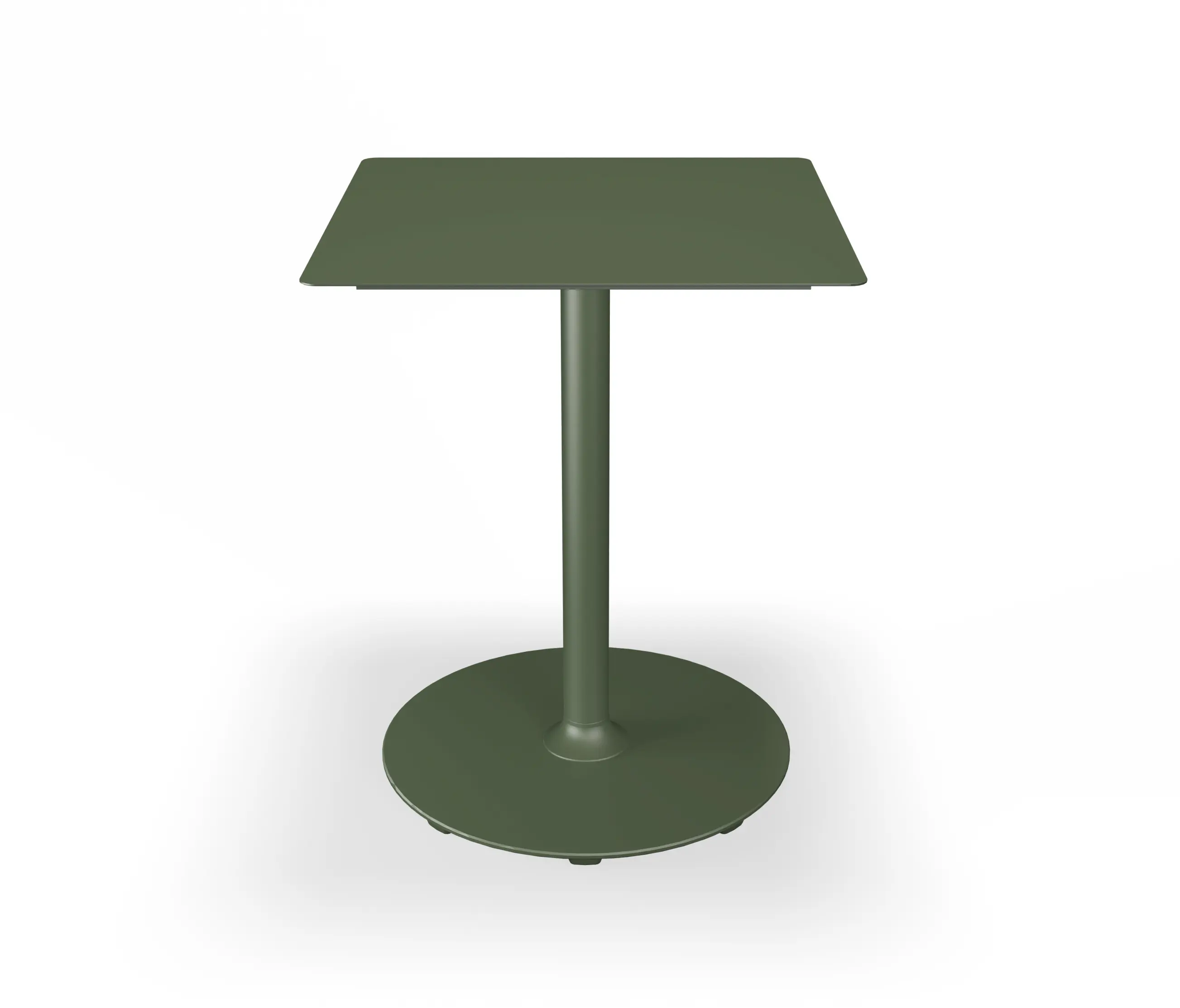 HOUE - PICO | Café Table with round base 60x60 cm Olive Green