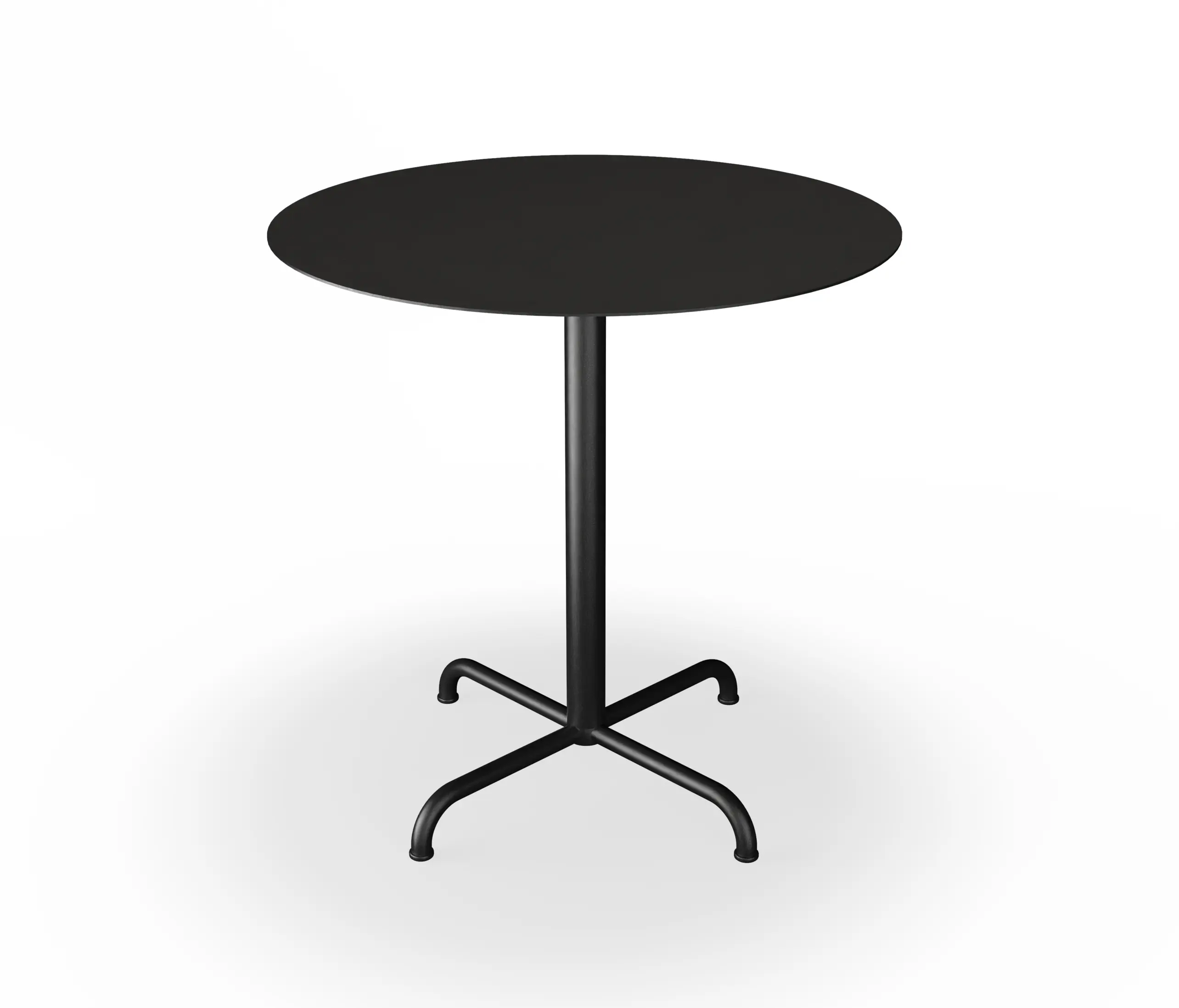 HOUE - PICO | Café Table with 4 star base Ø74 cm Black