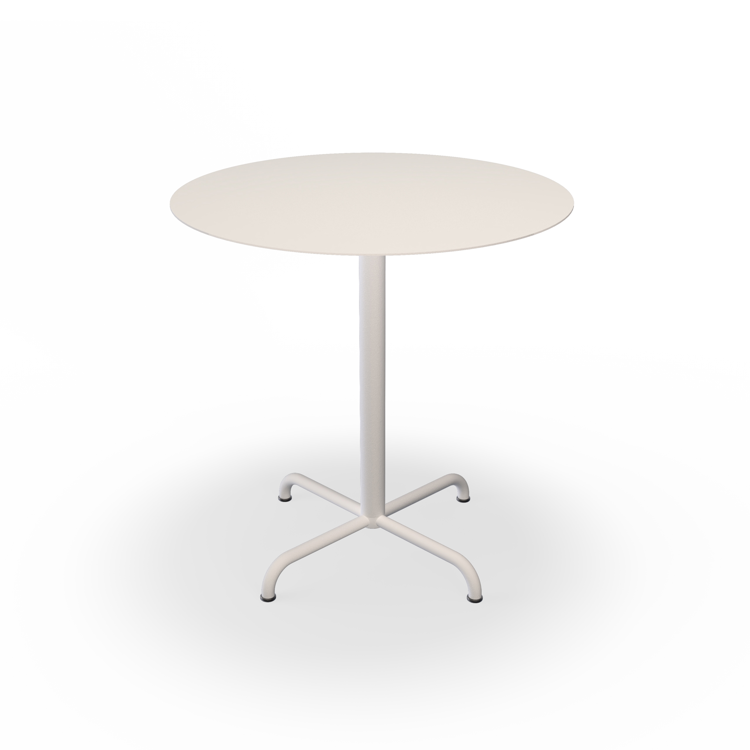 PICO | Café Table with 4 star base Ø74 cm Muted White