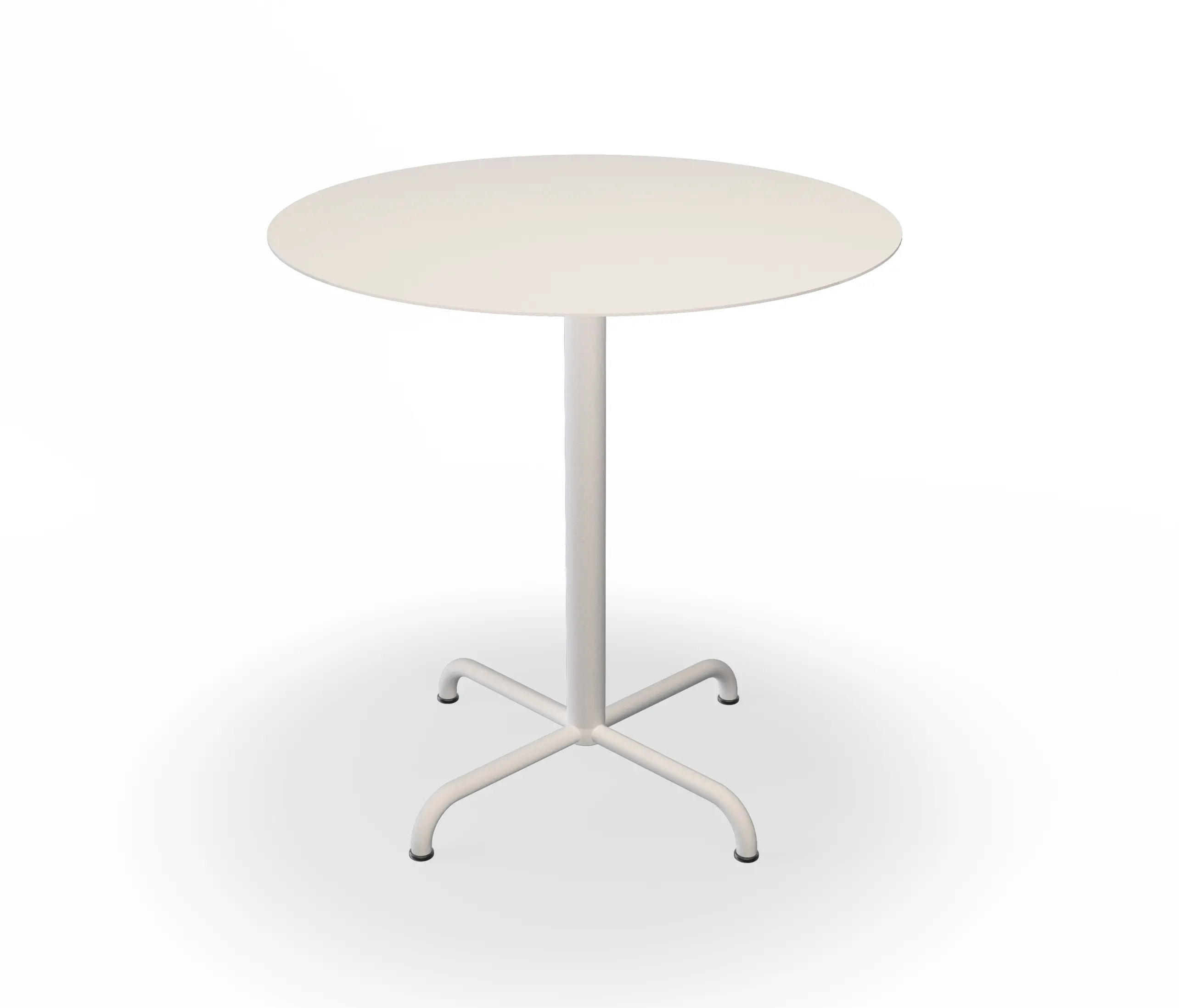 HOUE - PICO | Café Table with 4 star base Ø74 cm Muted White