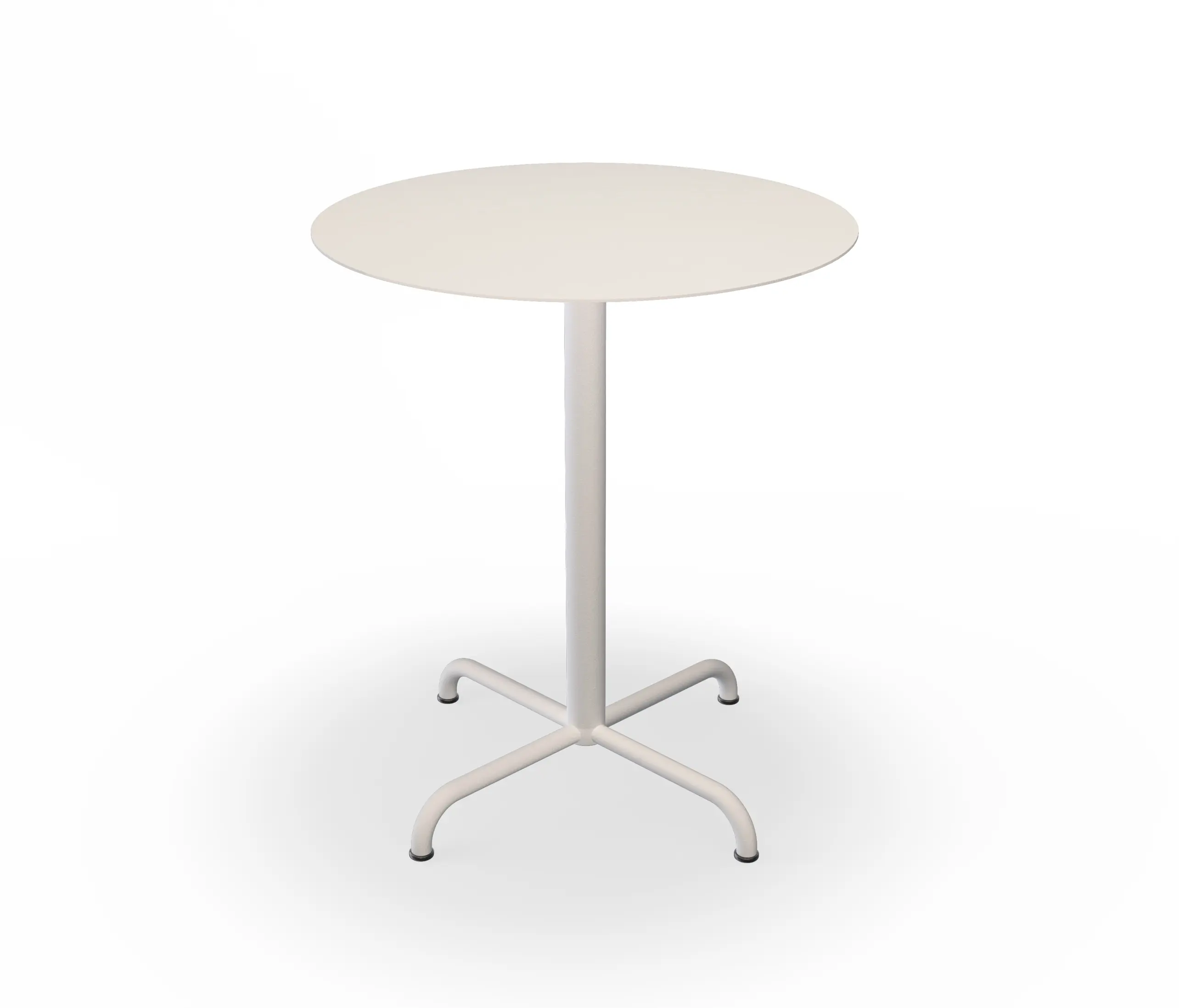 HOUE - PICO | Café Table with 4 star base Ø64 cm Muted White