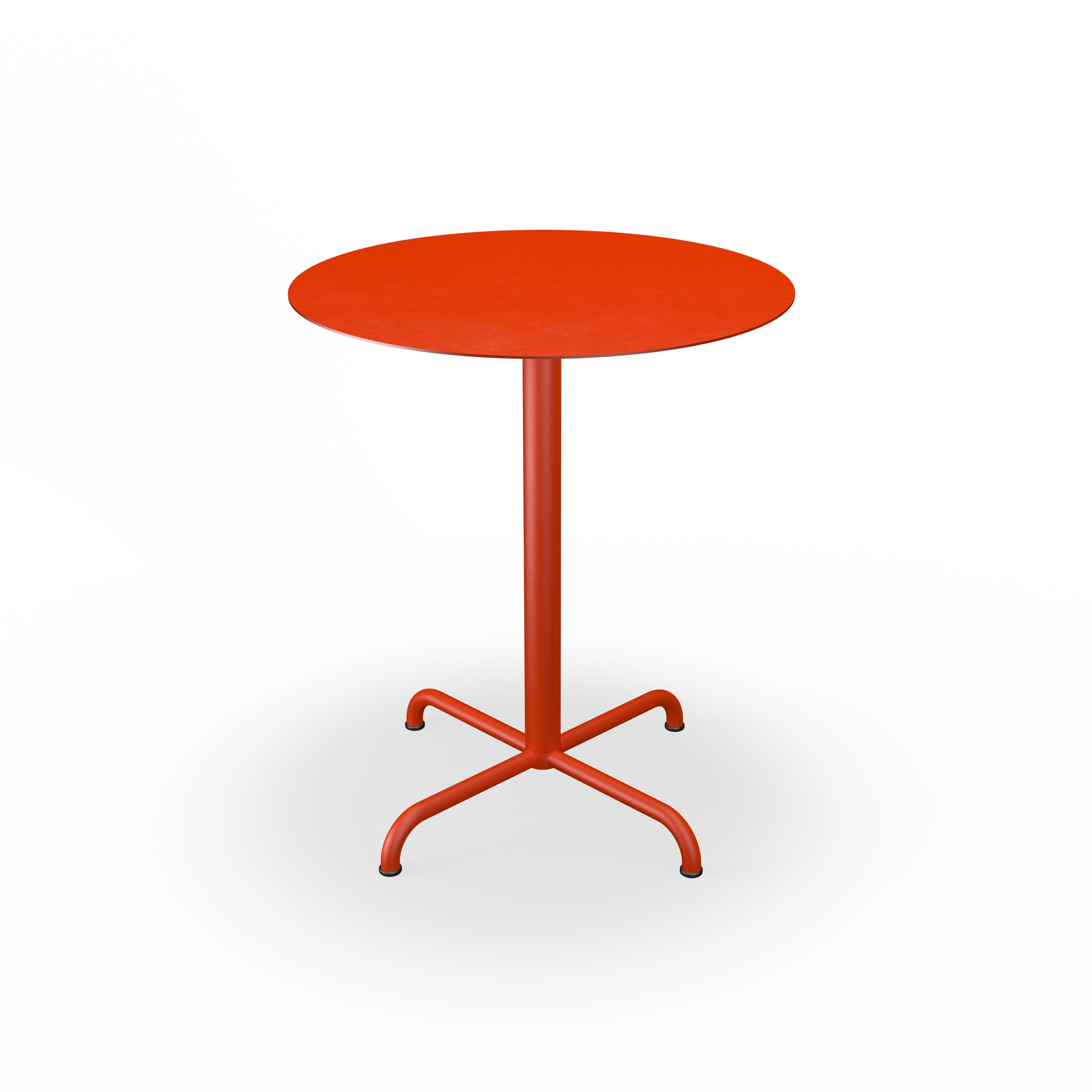 PICO | Café Table with 4 star base Ø64 cm Cayenne