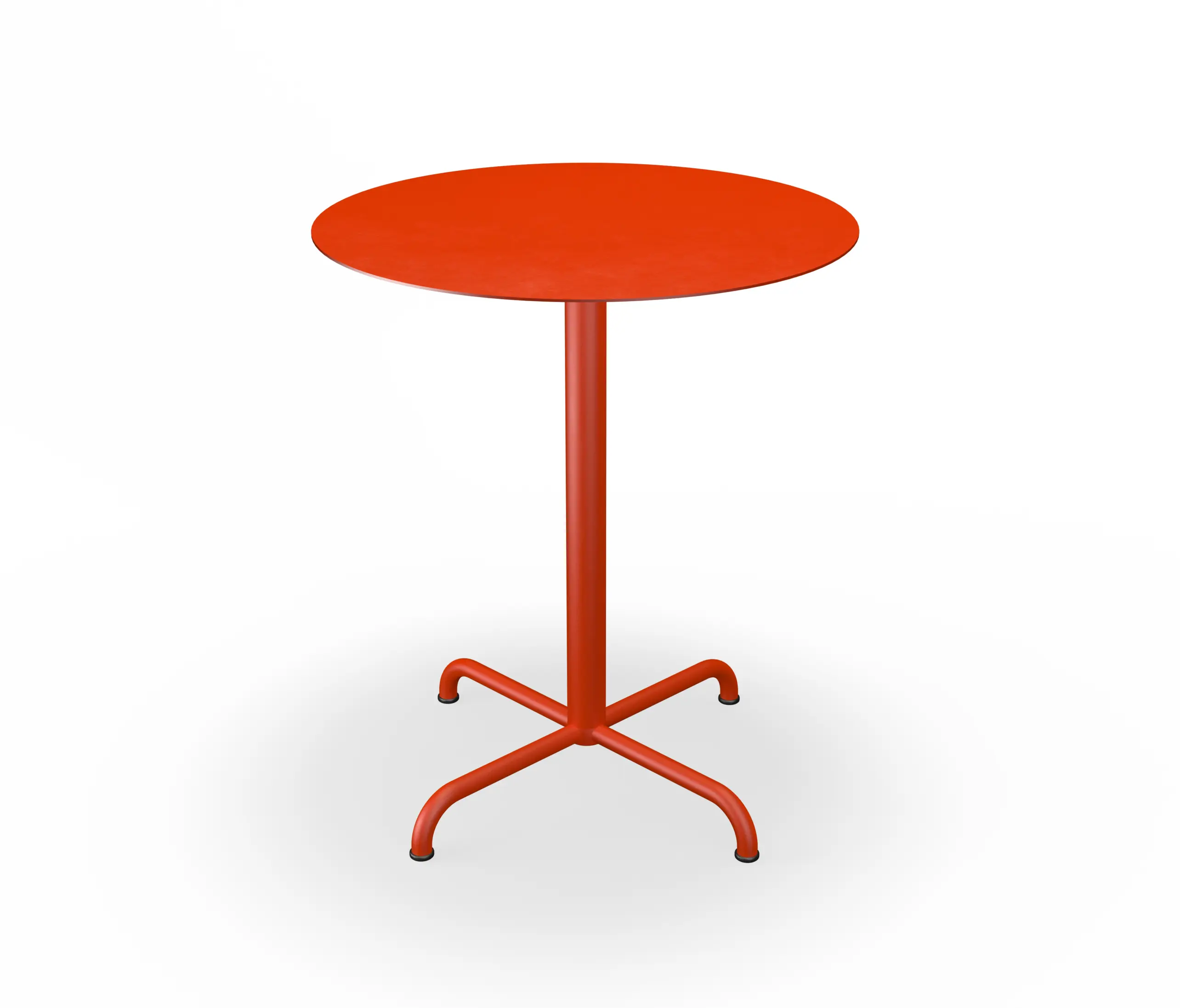 HOUE - PICO | Café Table with 4 star base Ø64 cm Cayenne