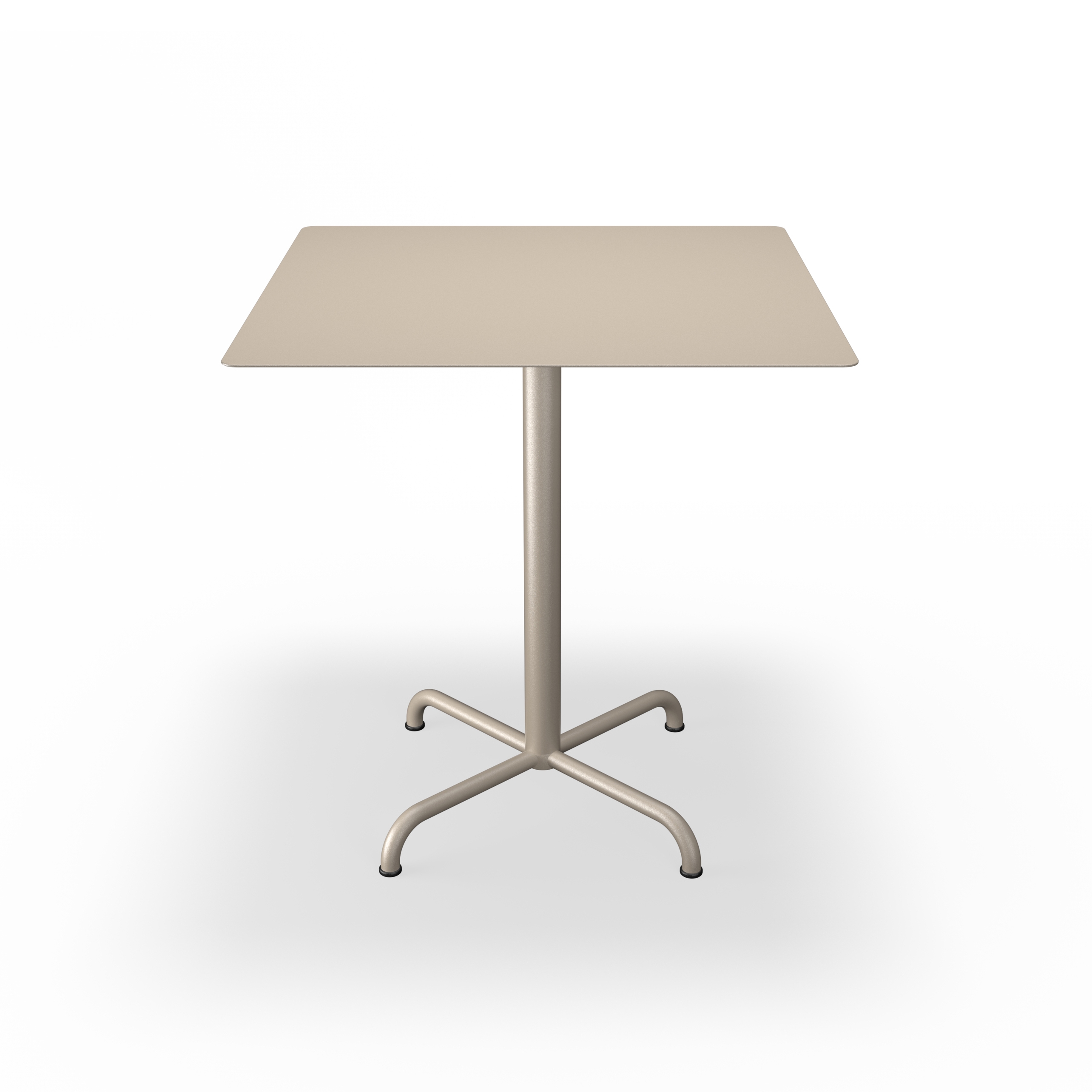 PICO | Café Table with 4 star base 70x70 cm Beige