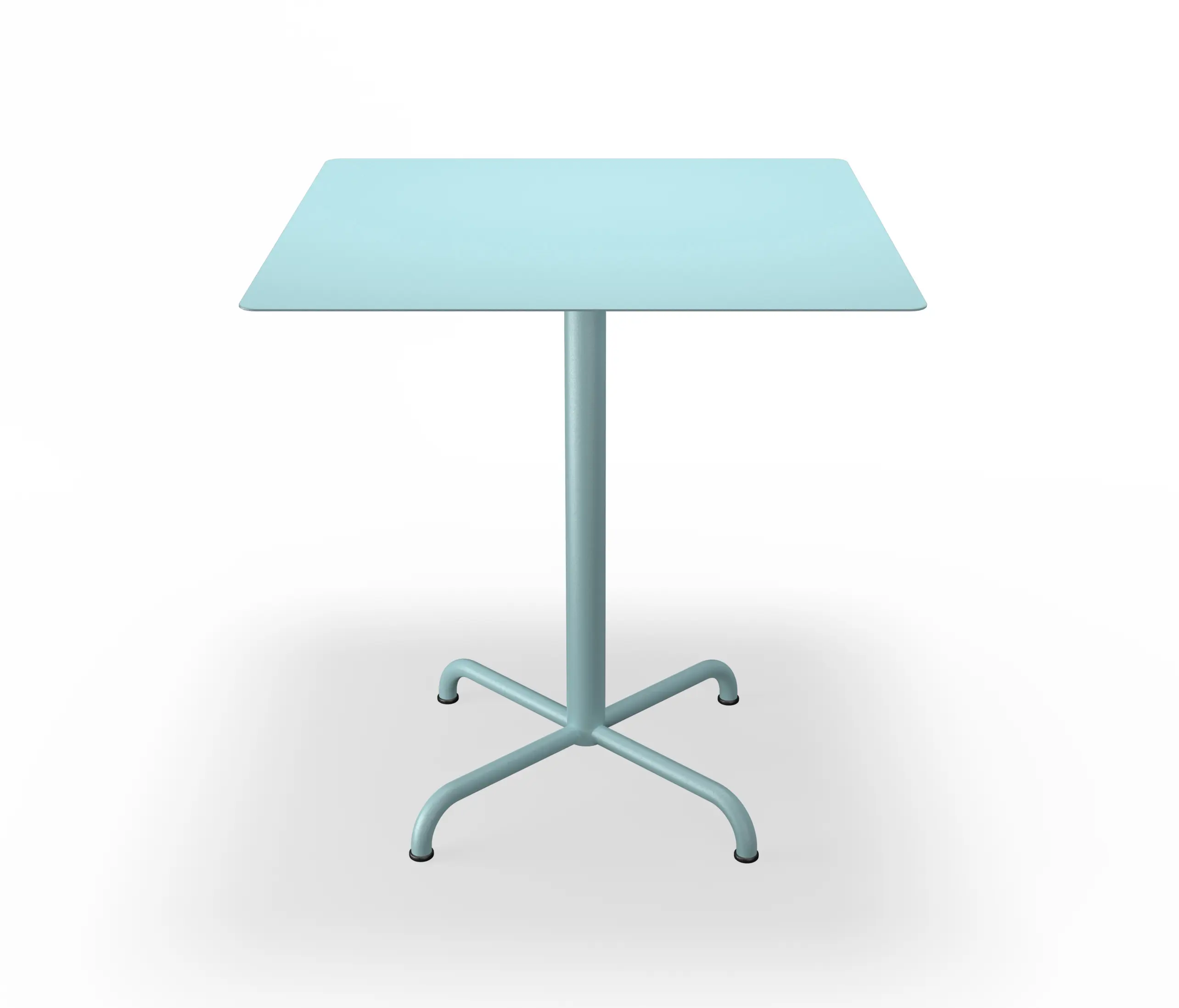 HOUE - PICO | Café Table with 4 star base 70x70 cm Ice Blue