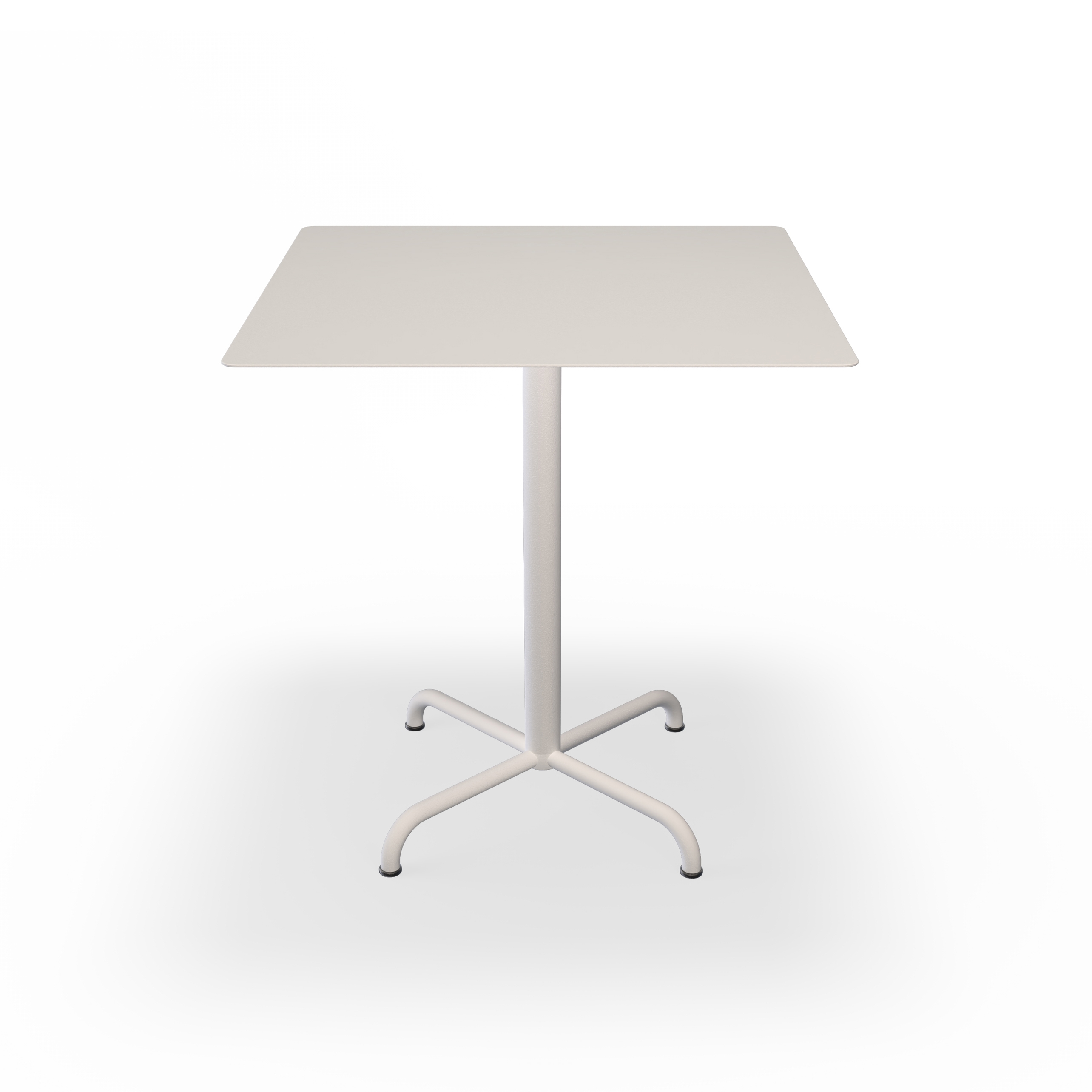 PICO | Café Table with 4 star base 70x70 cm Muted White