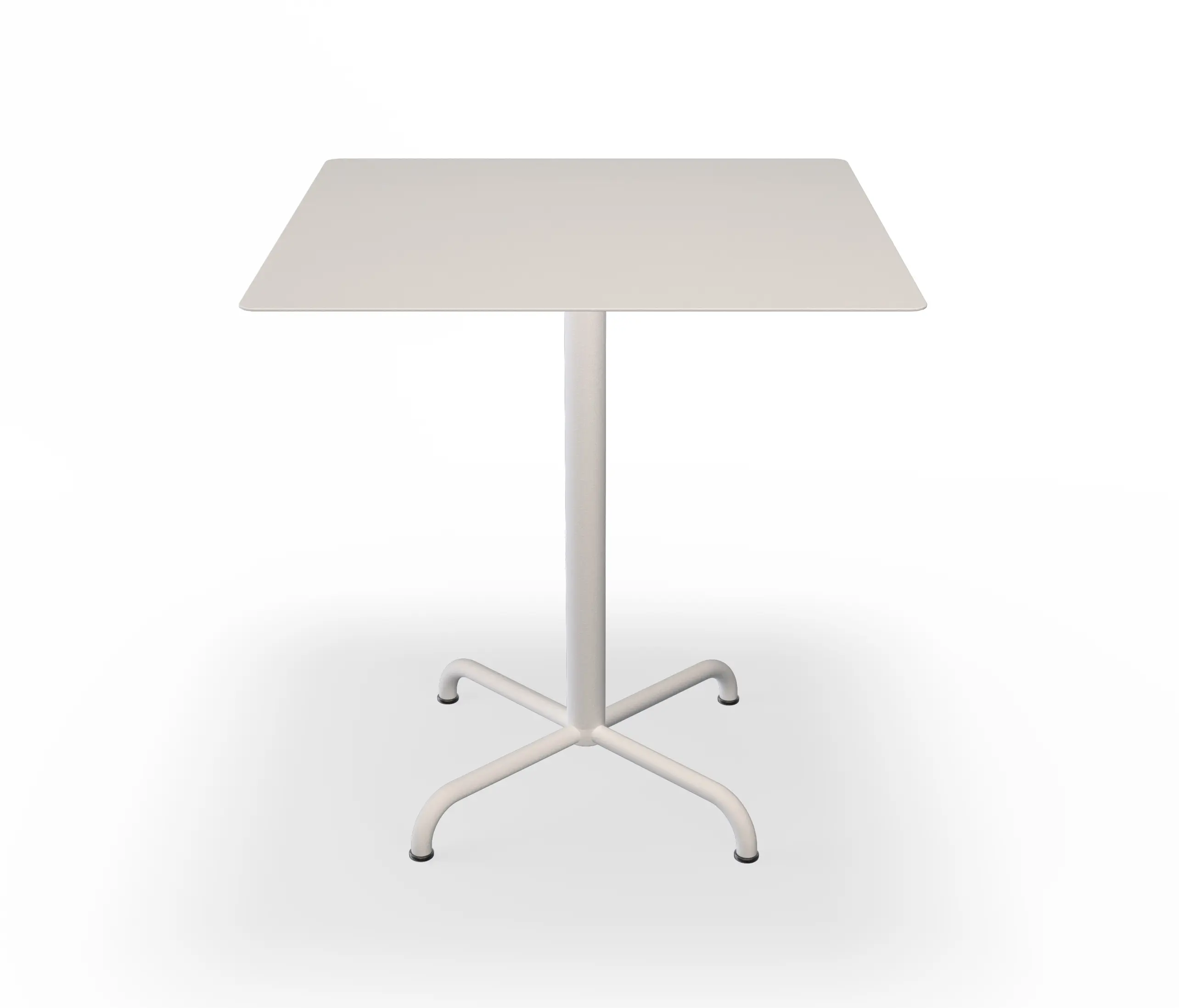 HOUE - PICO | Café Table with 4 star base 70x70 cm Muted White