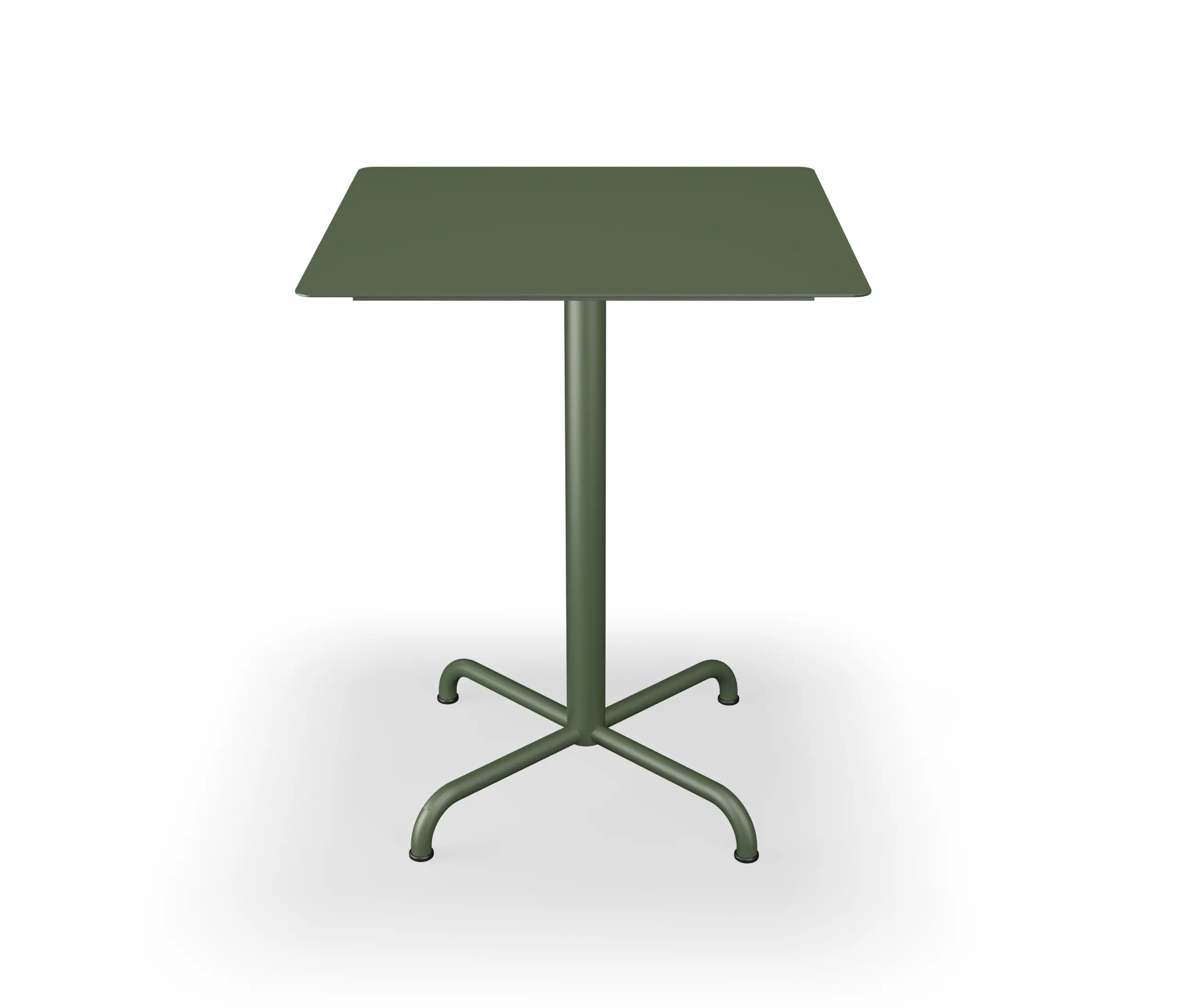 HOUE - PICO | Café Table with 4 star base 60x60 cm Olive Green