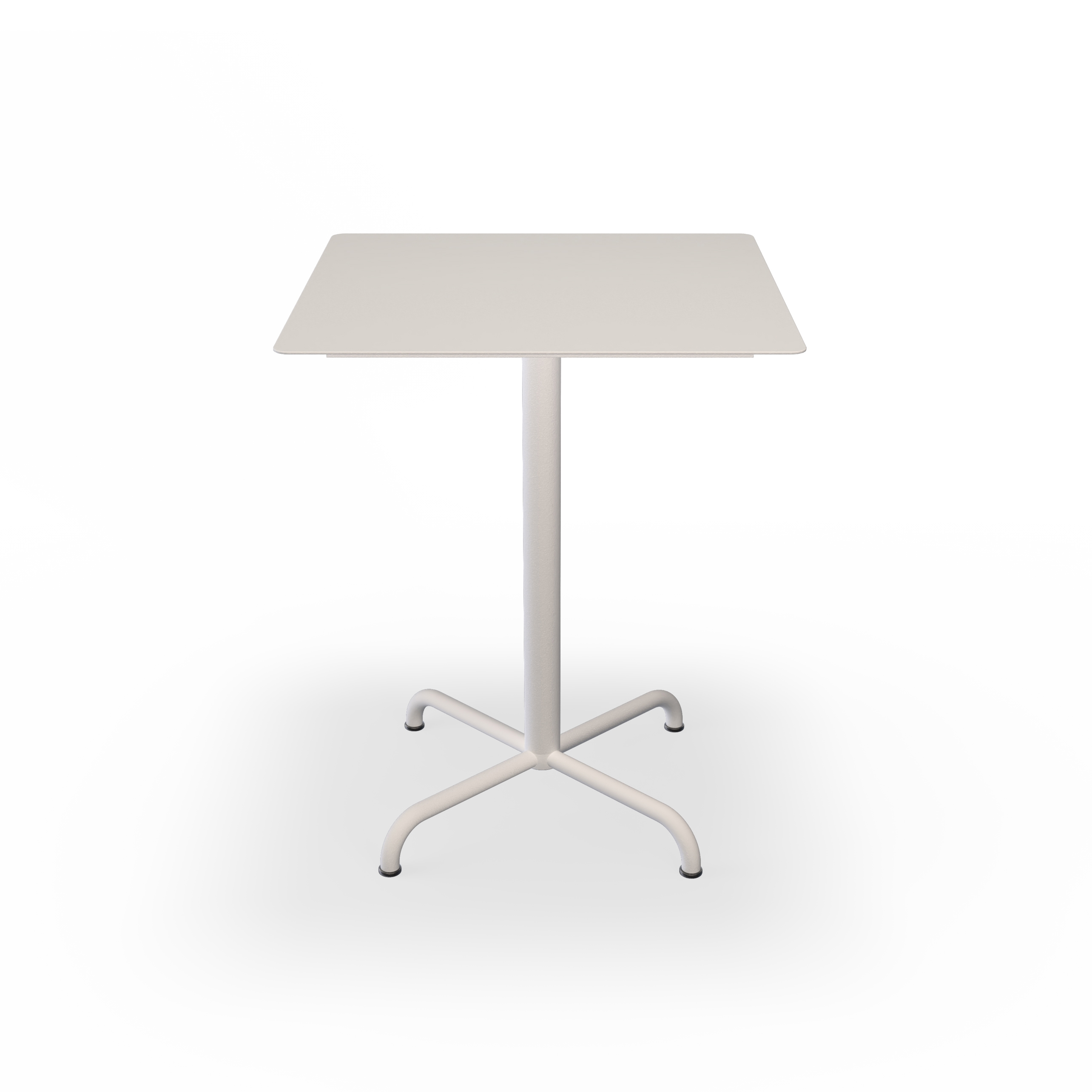 PICO | Café Table with 4 star base 60x60 cm Muted White