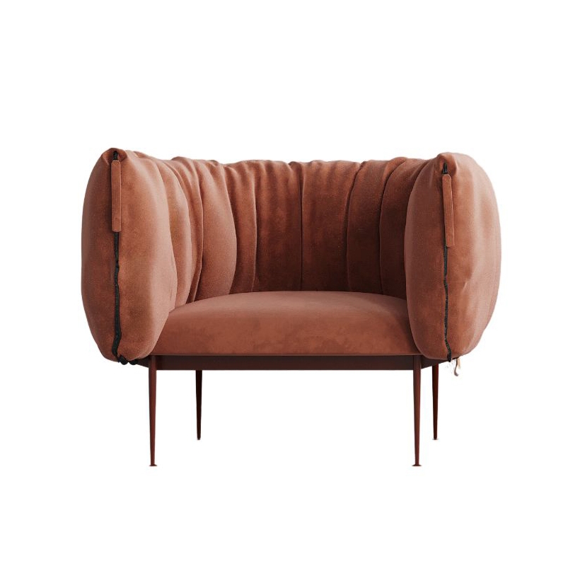 Display product Puffer lounge chair from manufacturer Jess