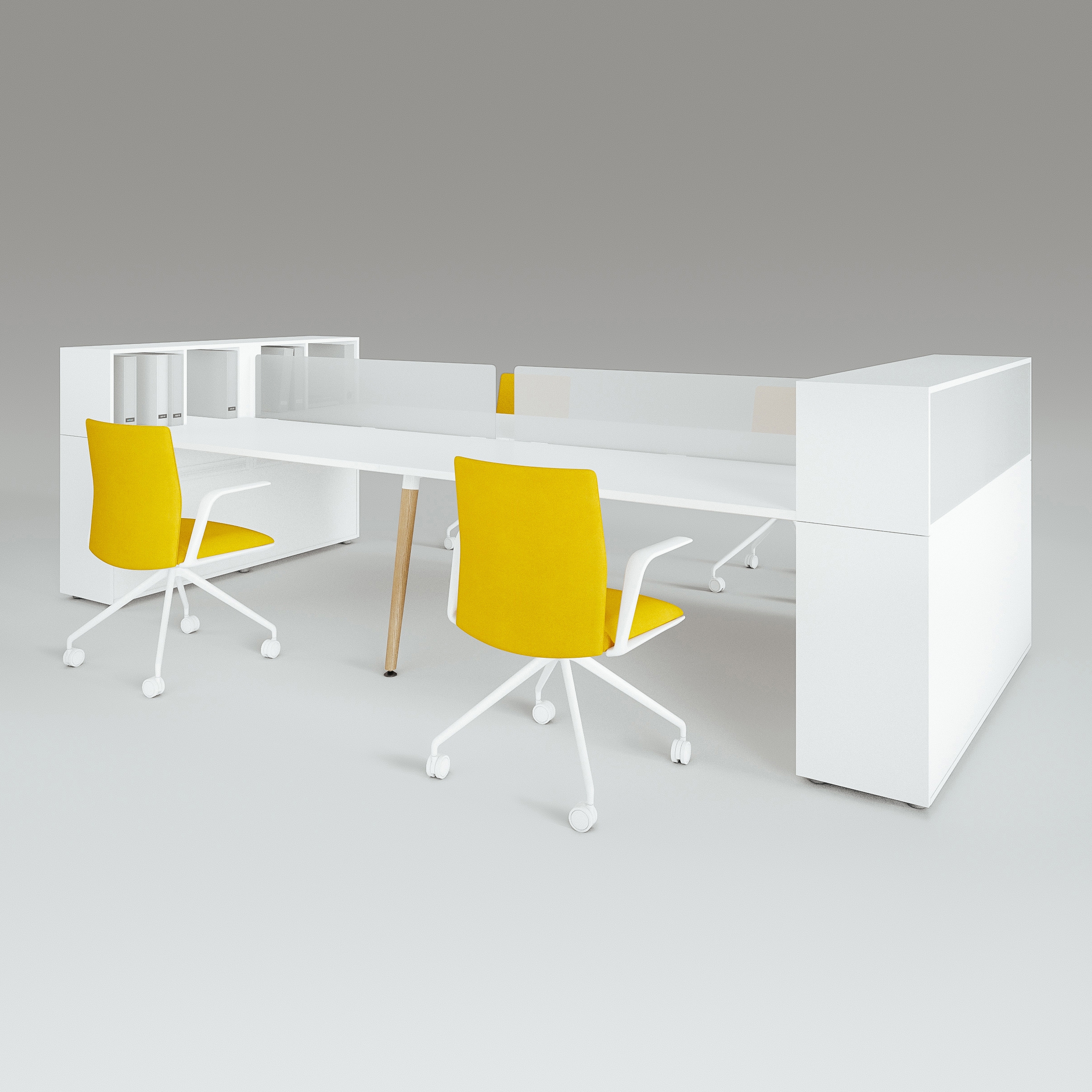 Afficher le produit Scando Four-seat office desk du fabricant Ergolain