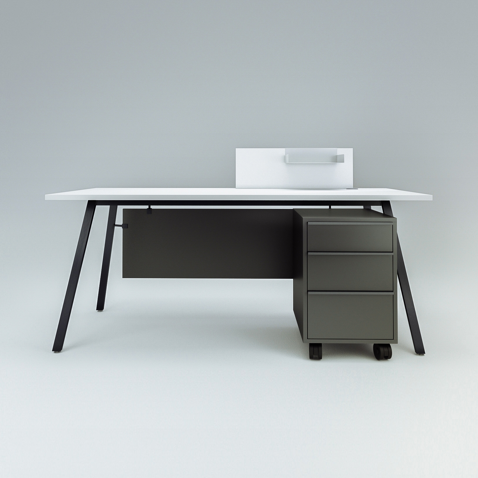 Afficher le produit Vu Single office desk du fabricant Ergolain