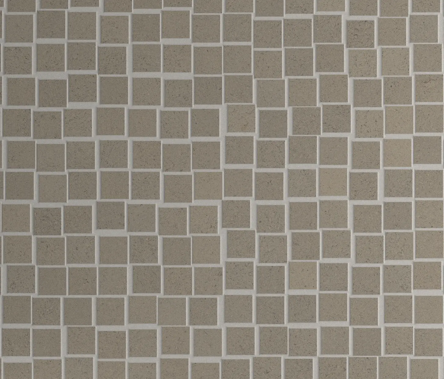 LIVING CERAMICS - Ground Grey Moved Mosaic