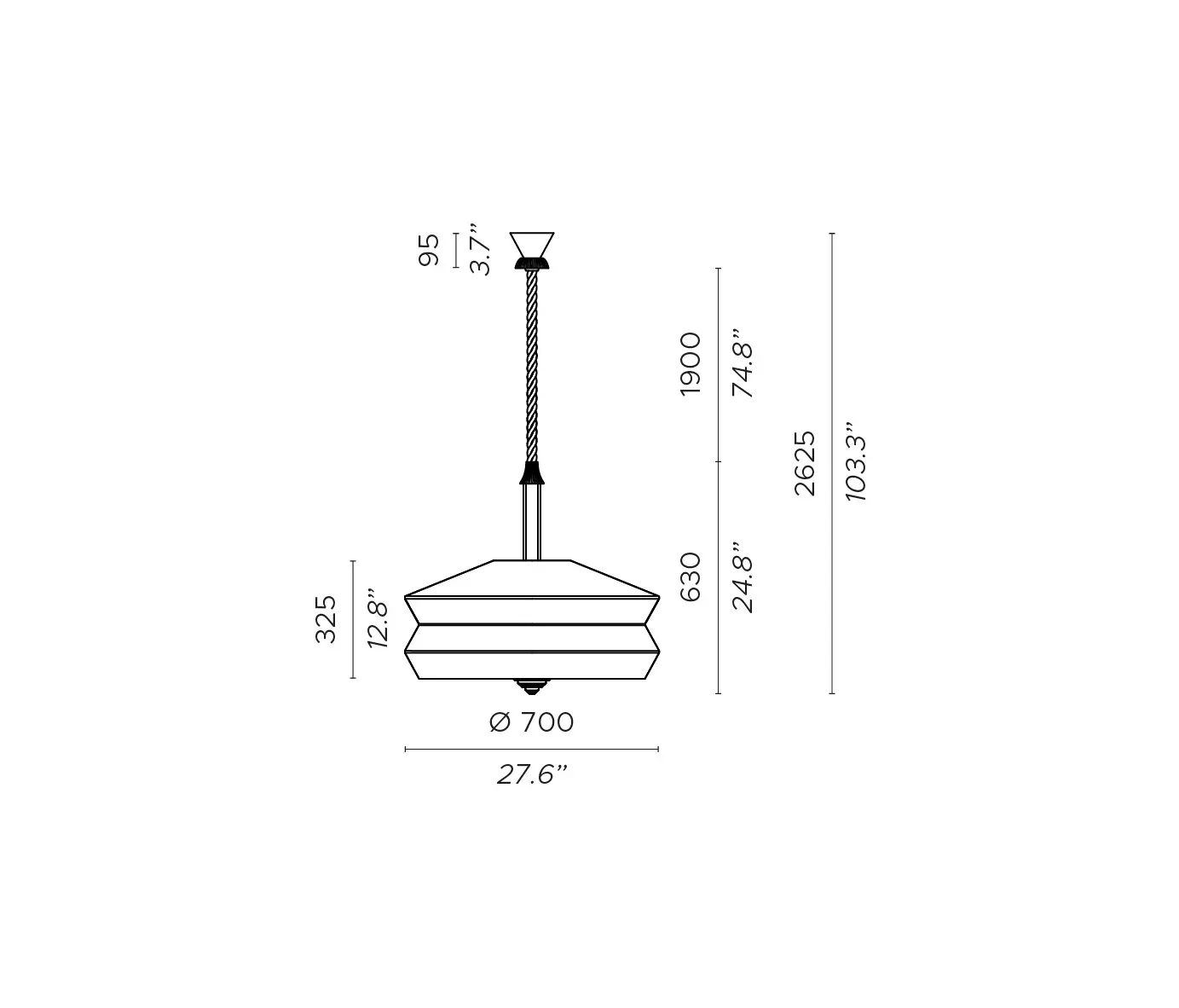 Contardi Lighting - CALYPSO SO XL ANTIGUA