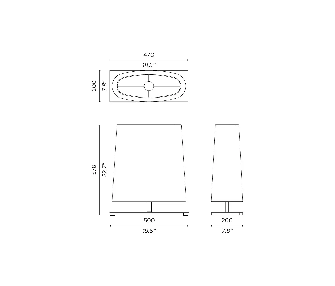 Contardi Lighting - OVALE TA