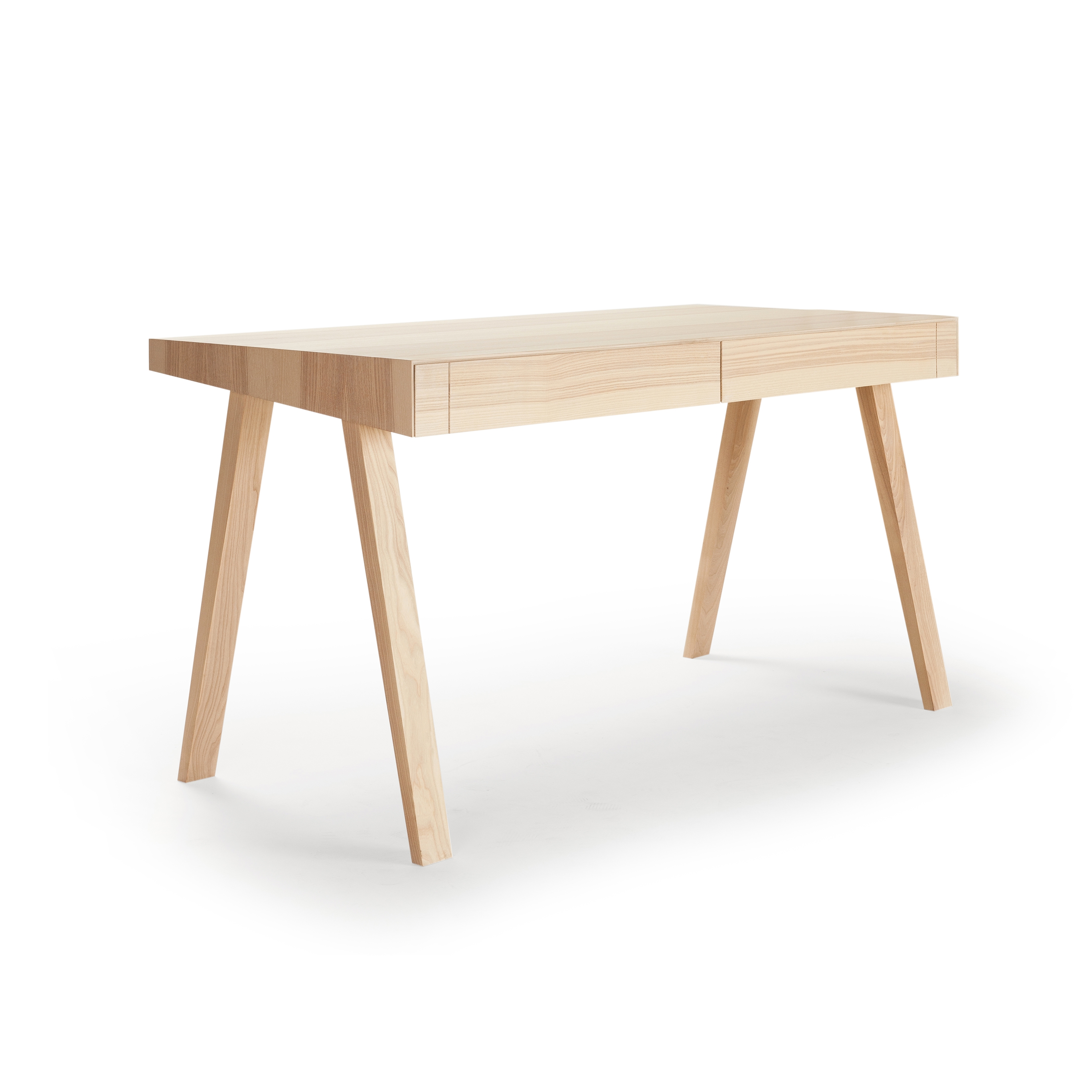 4.9 Writing Desk, 2 drawers, Lithuanian Ash