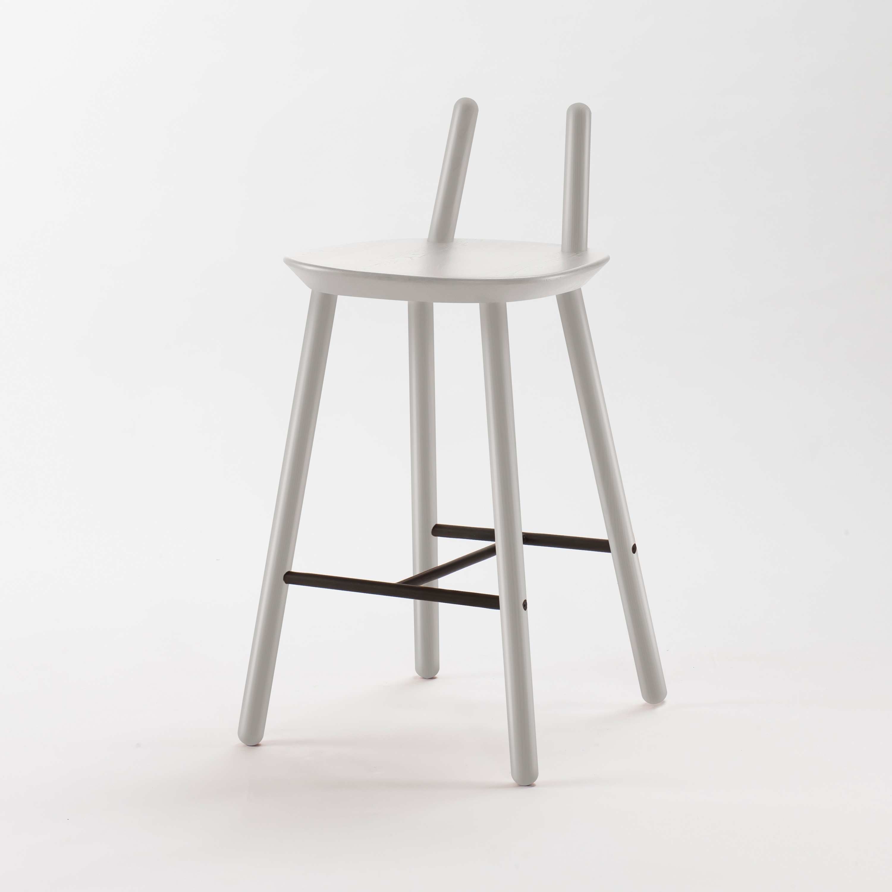 Naïve Semi Bar Chair, grey